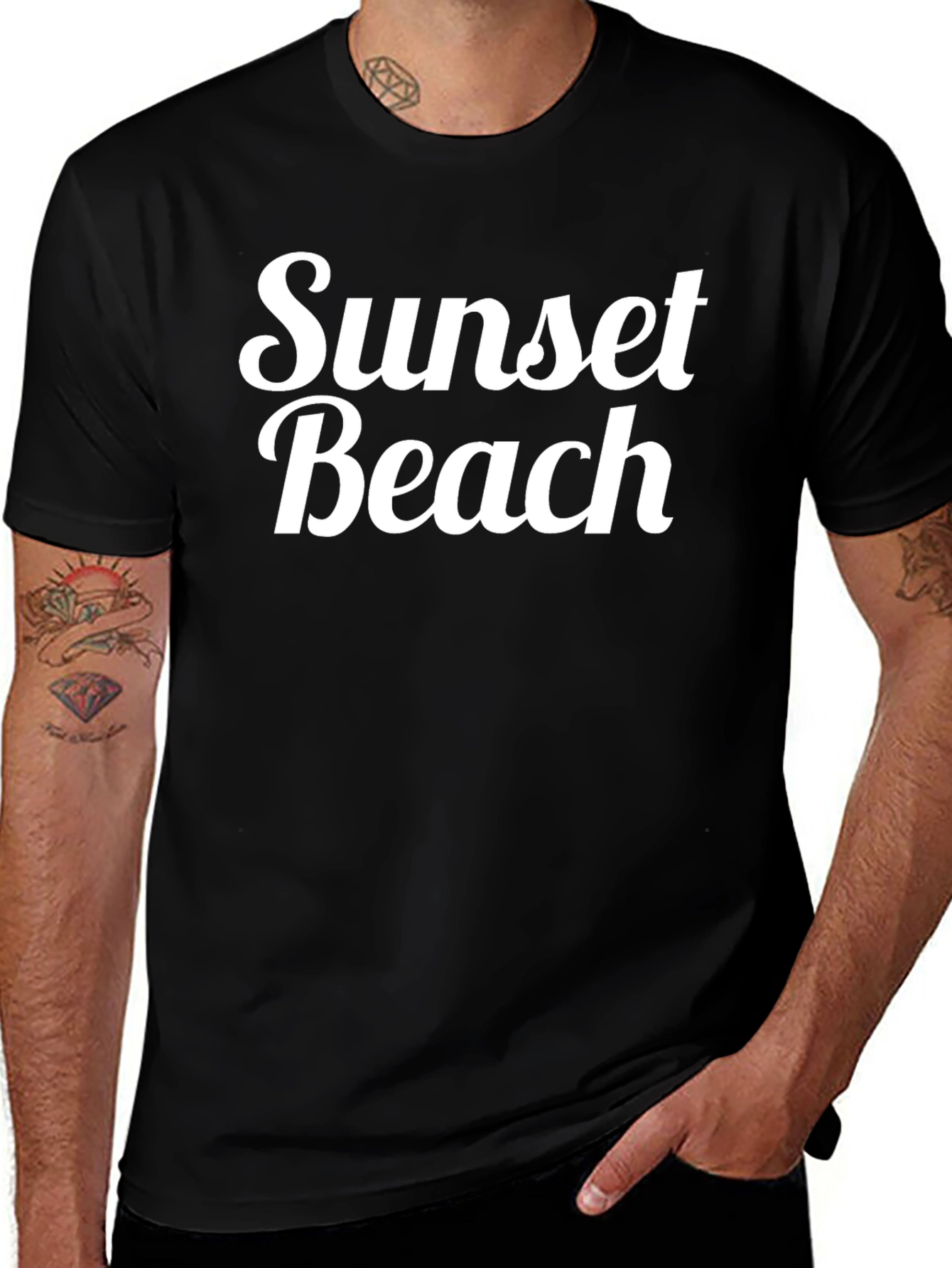 Sunset Beach T-Shirt - Classic Design