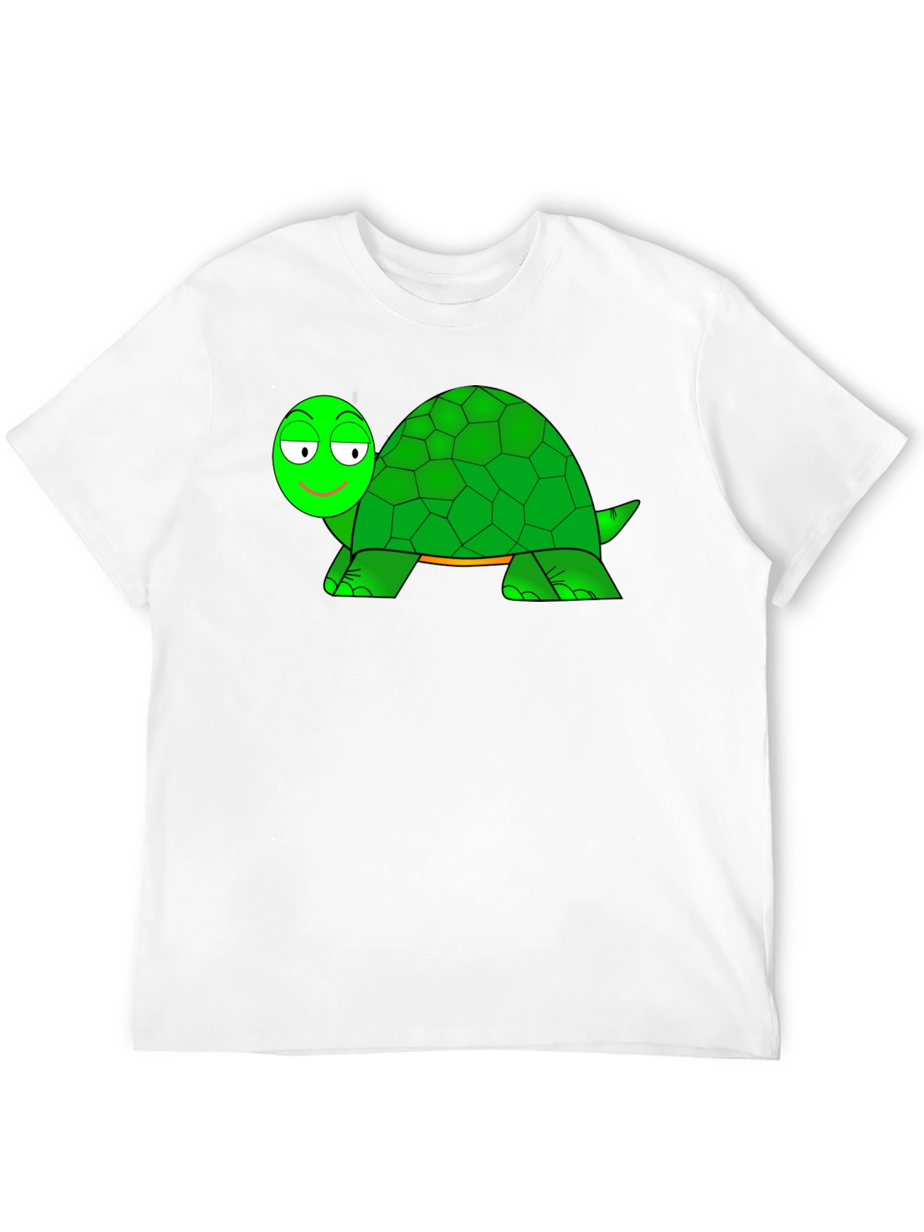 Cartoon Turtle Graphic Black T-Shirt