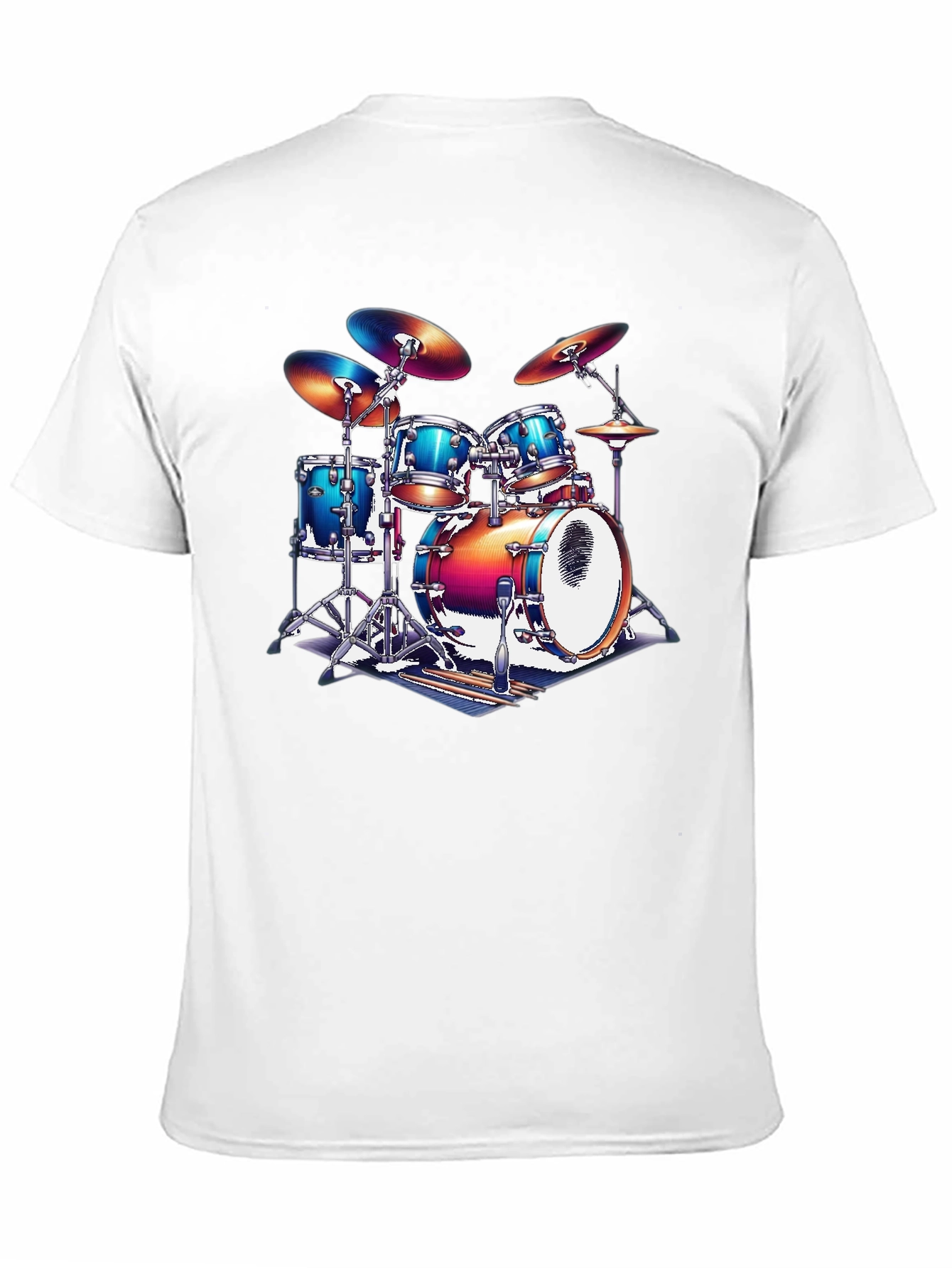 Drum Kit Graphic T-Shirt - Music Lover Tee