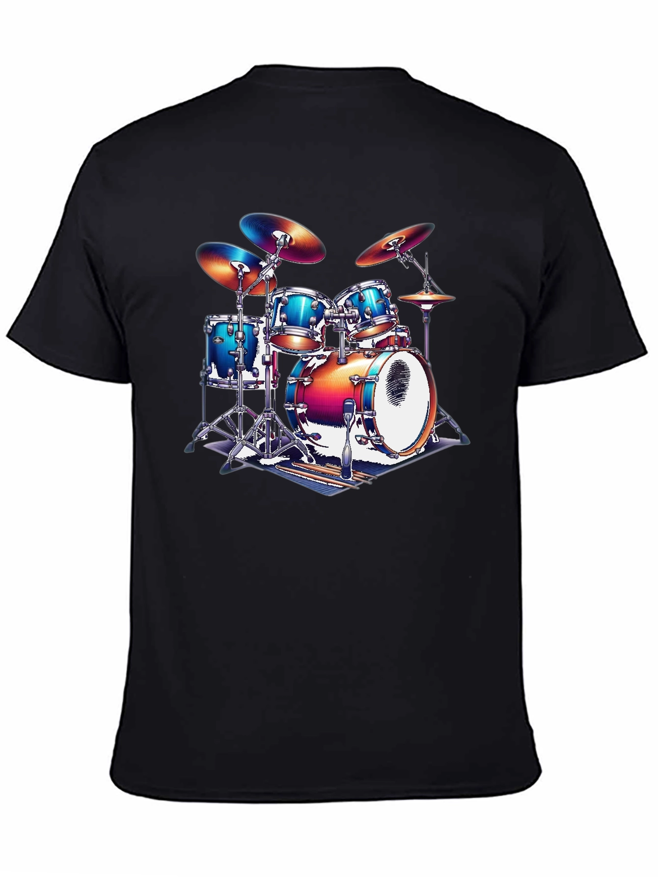 Drum Kit Graphic T-Shirt - Music Lover Tee