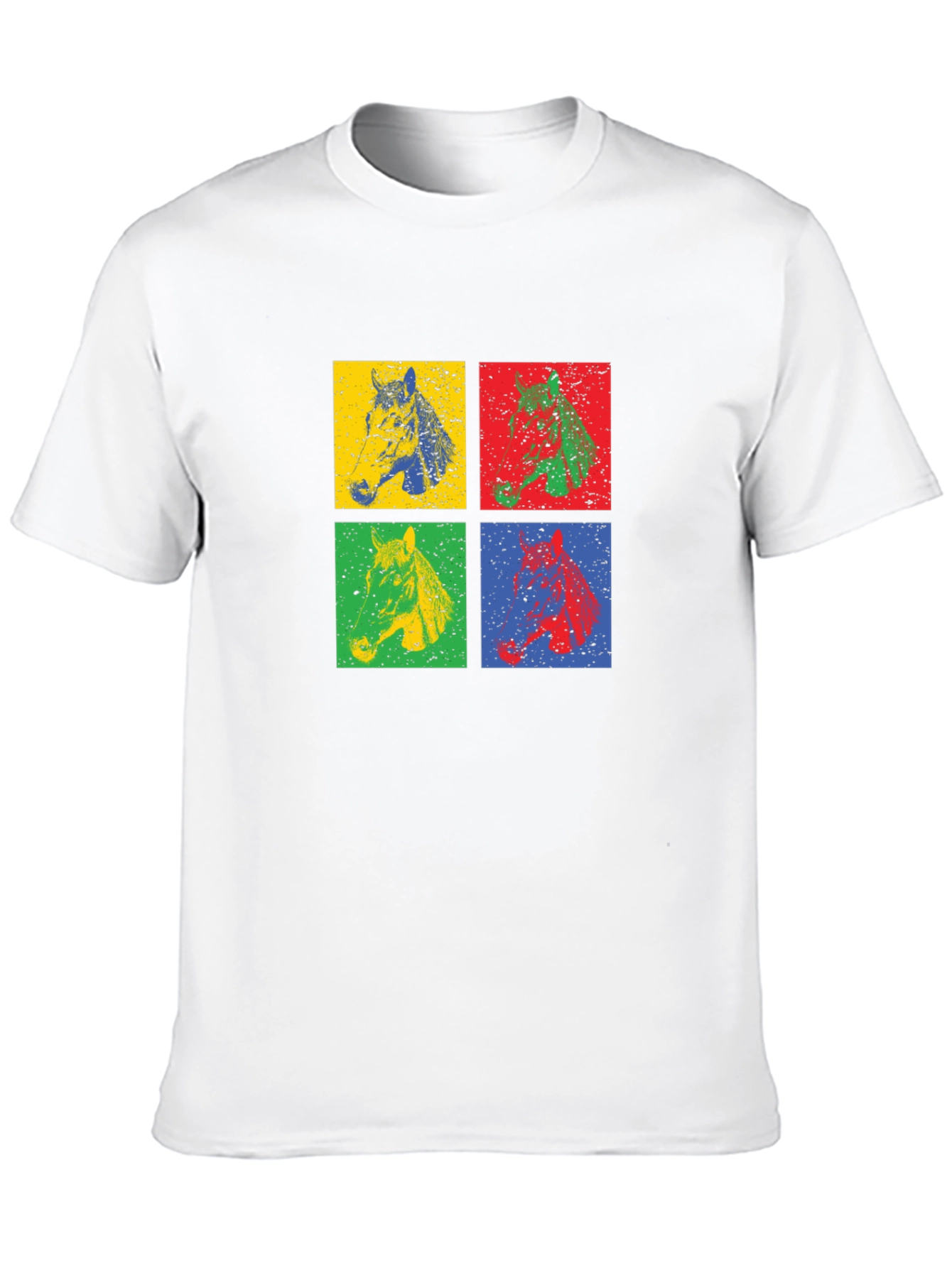 Retro Horse Graphic Tee - Black