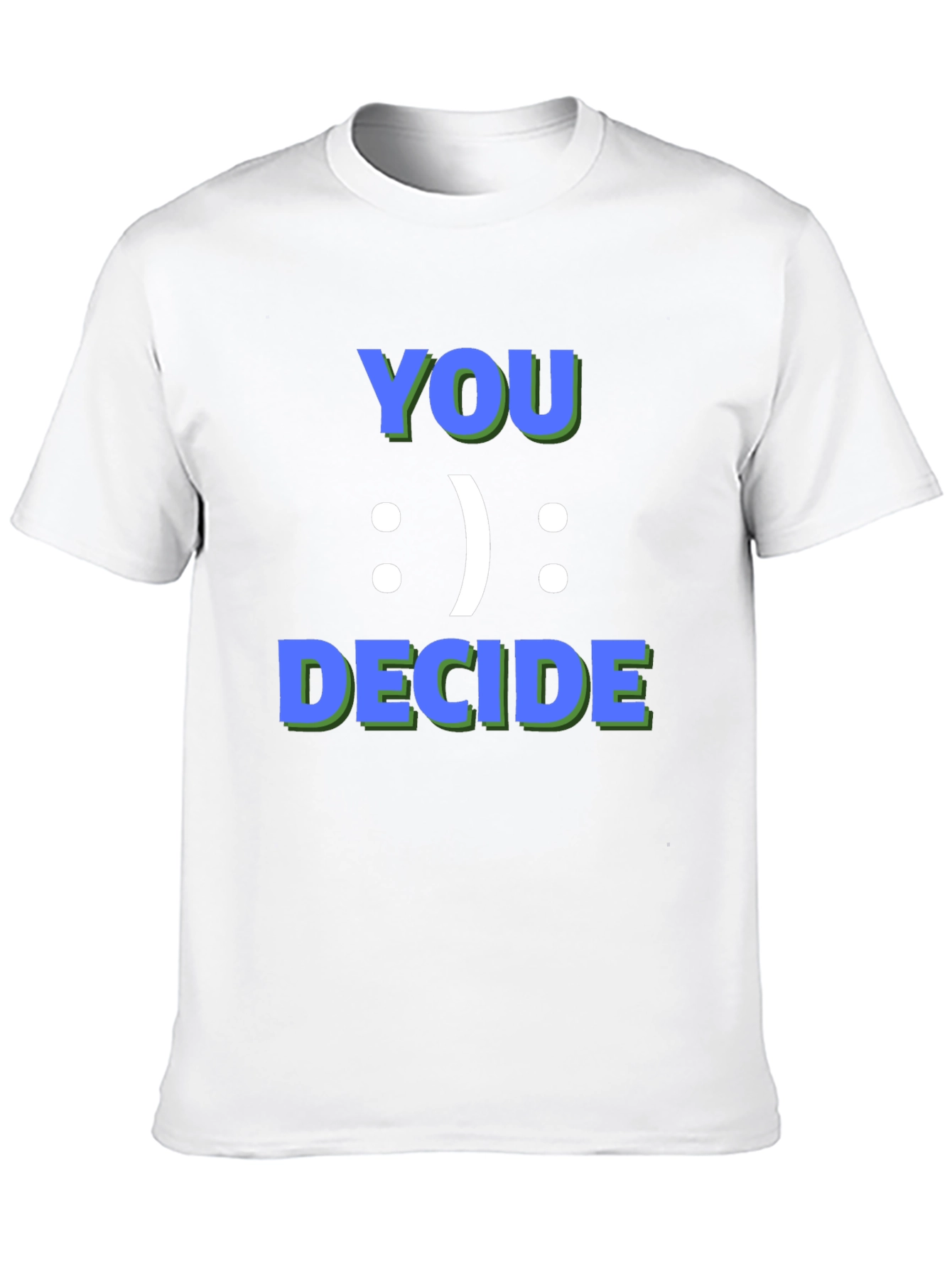 You Decide Graphic Tee - Black Casual T-Shirt