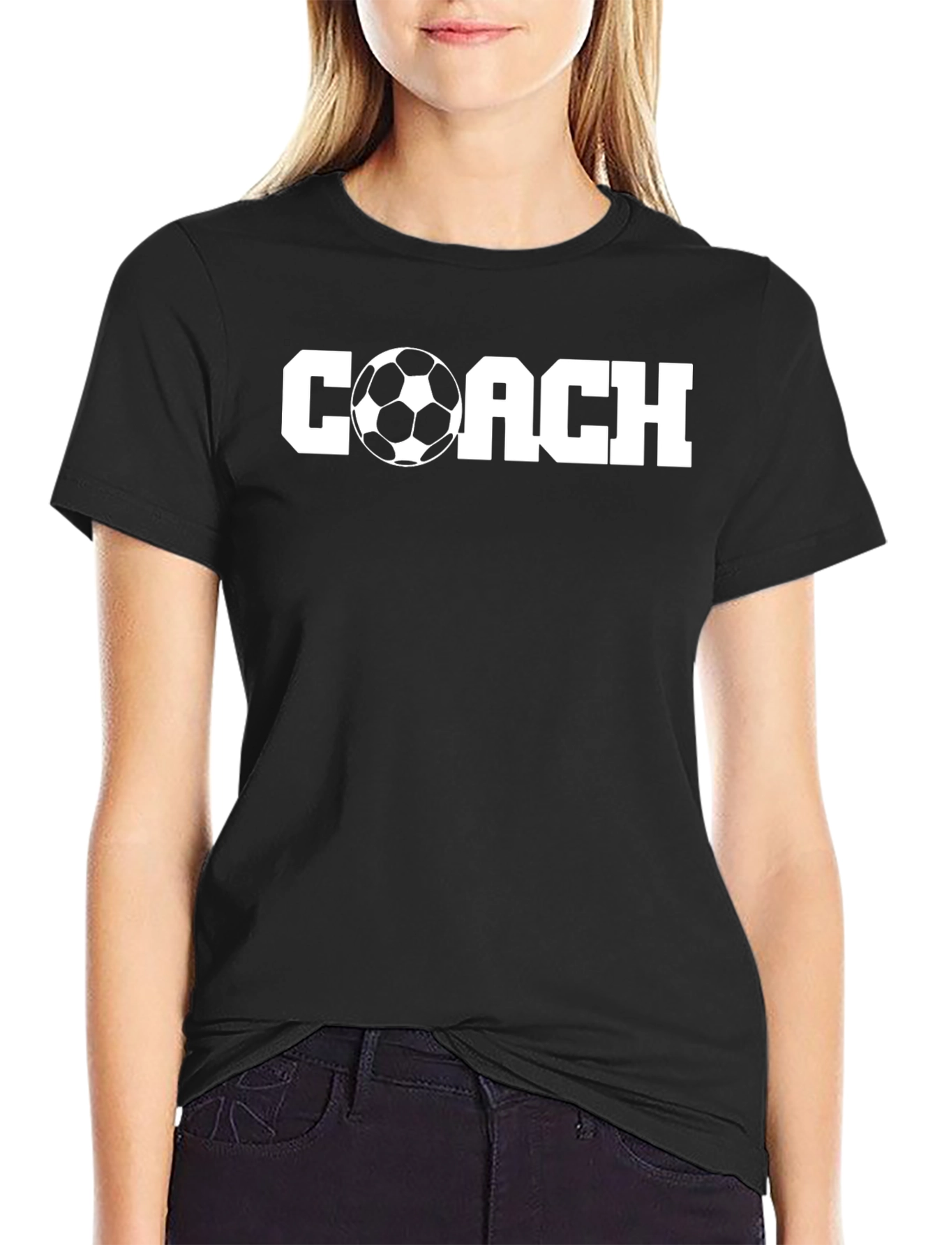 Soccer Coach T-Shirt - Black
