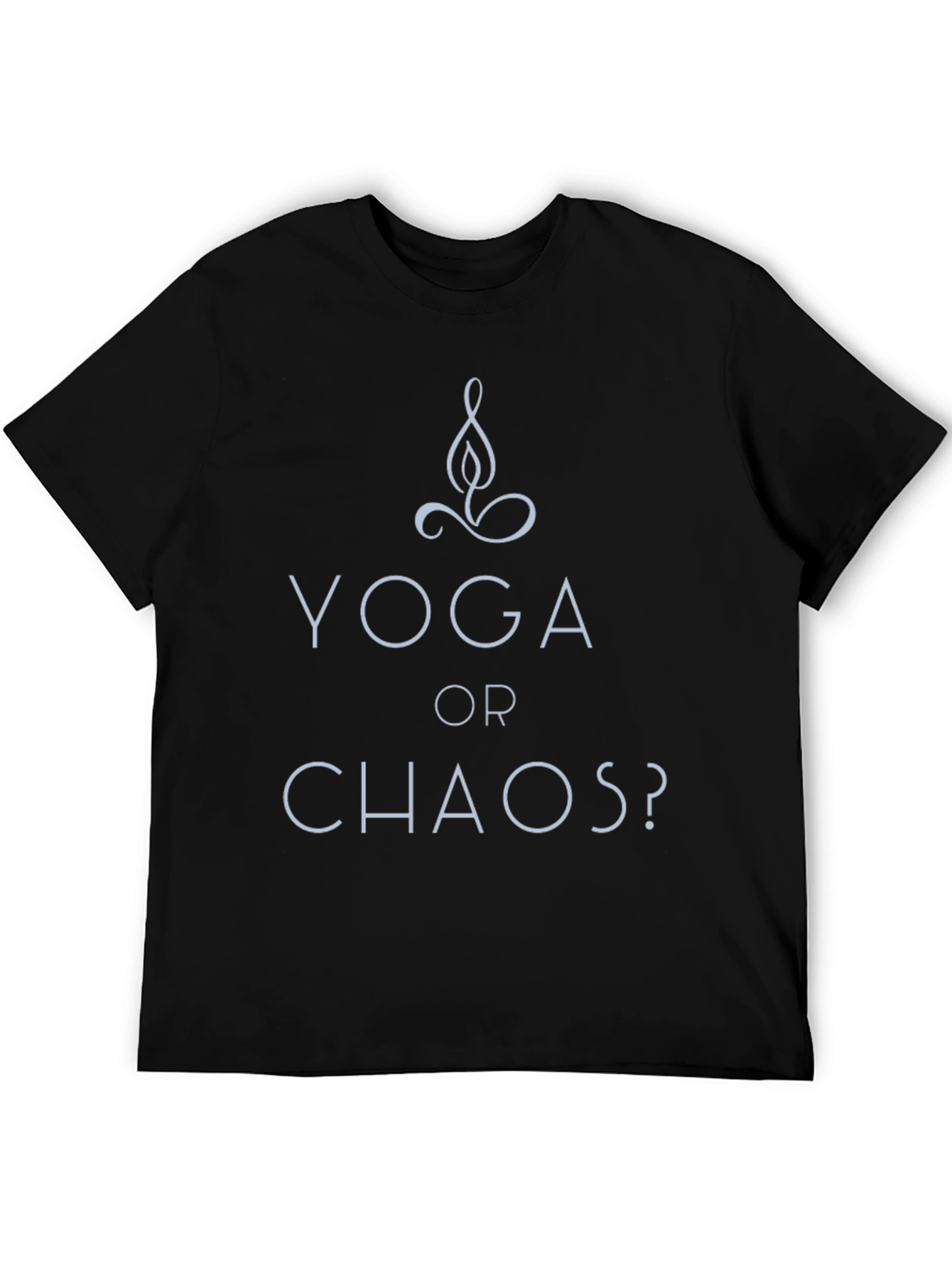 Yoga or Chaos? Black Graphic Tee
