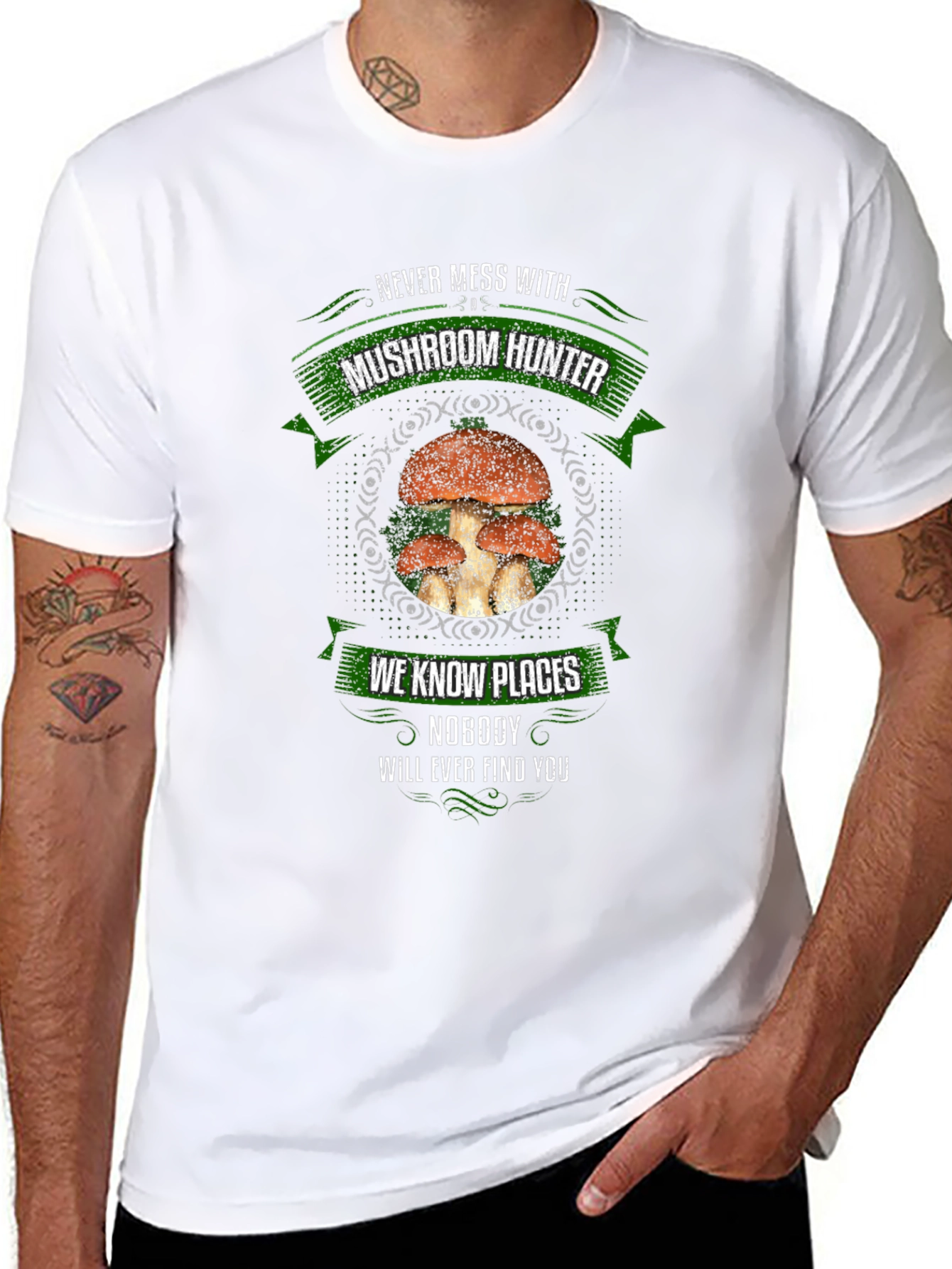 Mushroom Hunter Graphic Tee