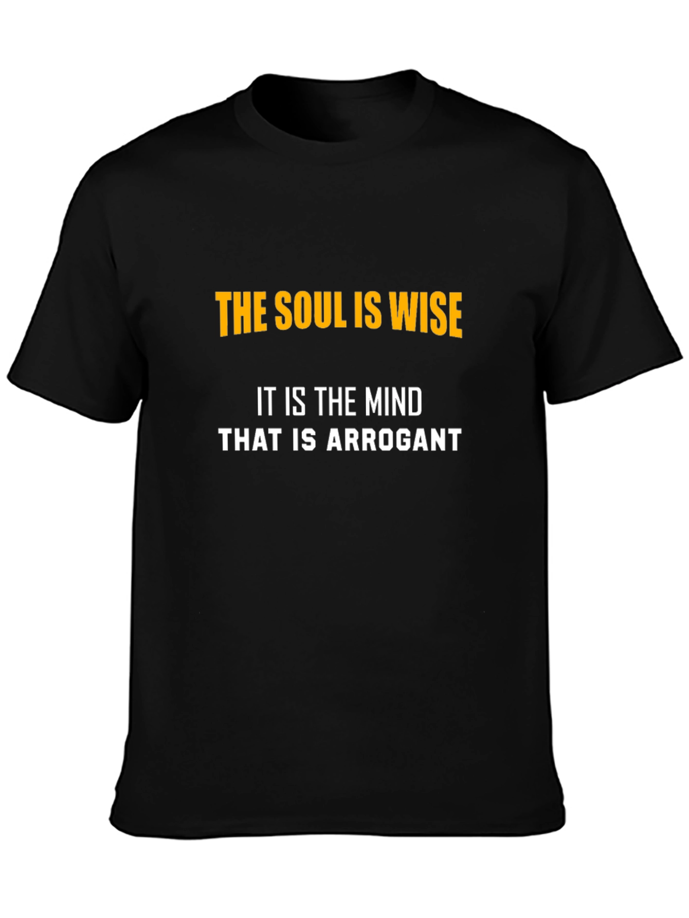 Wise Soul Graphic T-Shirt - Black Cotton Tee