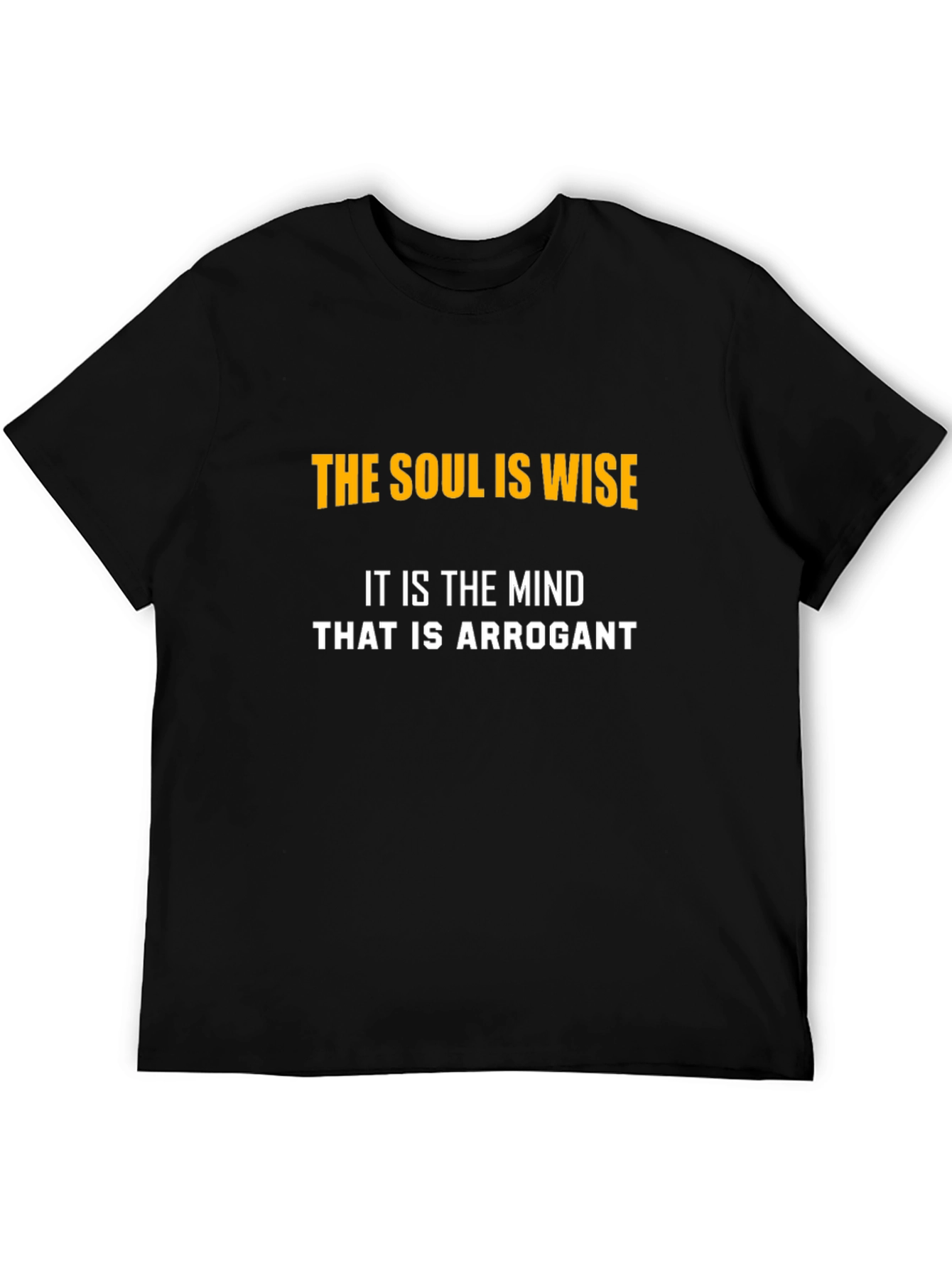 Wise Soul Graphic T-Shirt - Black Cotton Tee