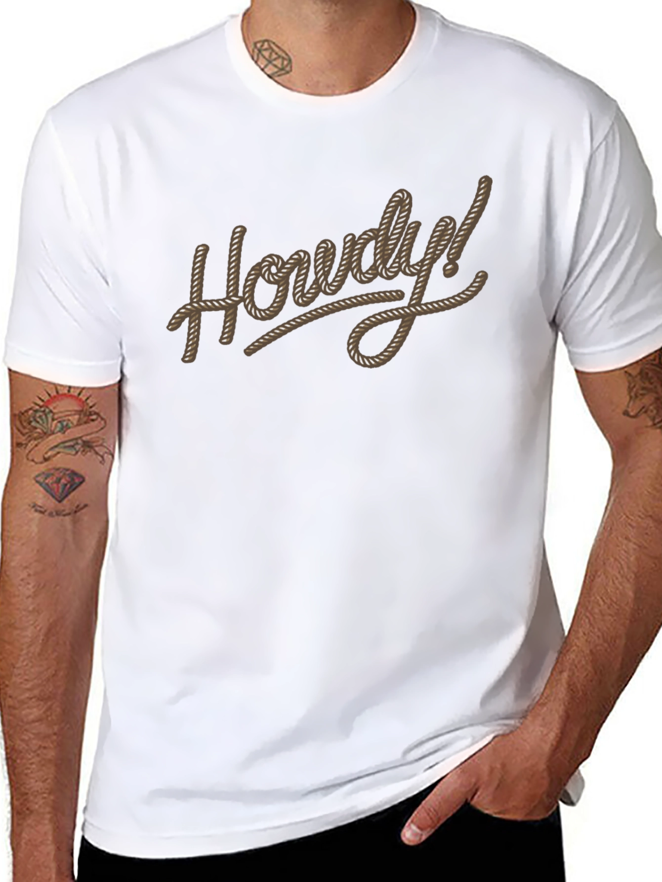Howdy Graphic Tee - Western Style Soft Cotton T-Shirt