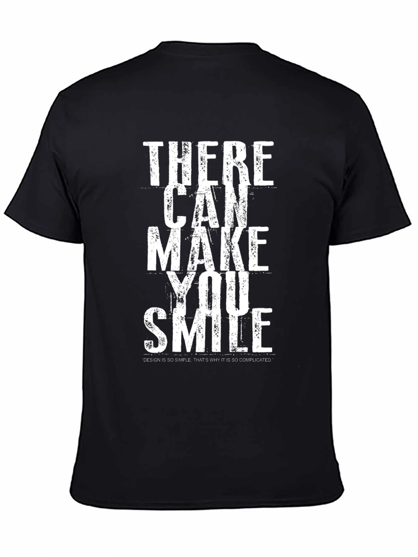 Trendy Smile Graphic Tee - Stylish Black T-Shirt
