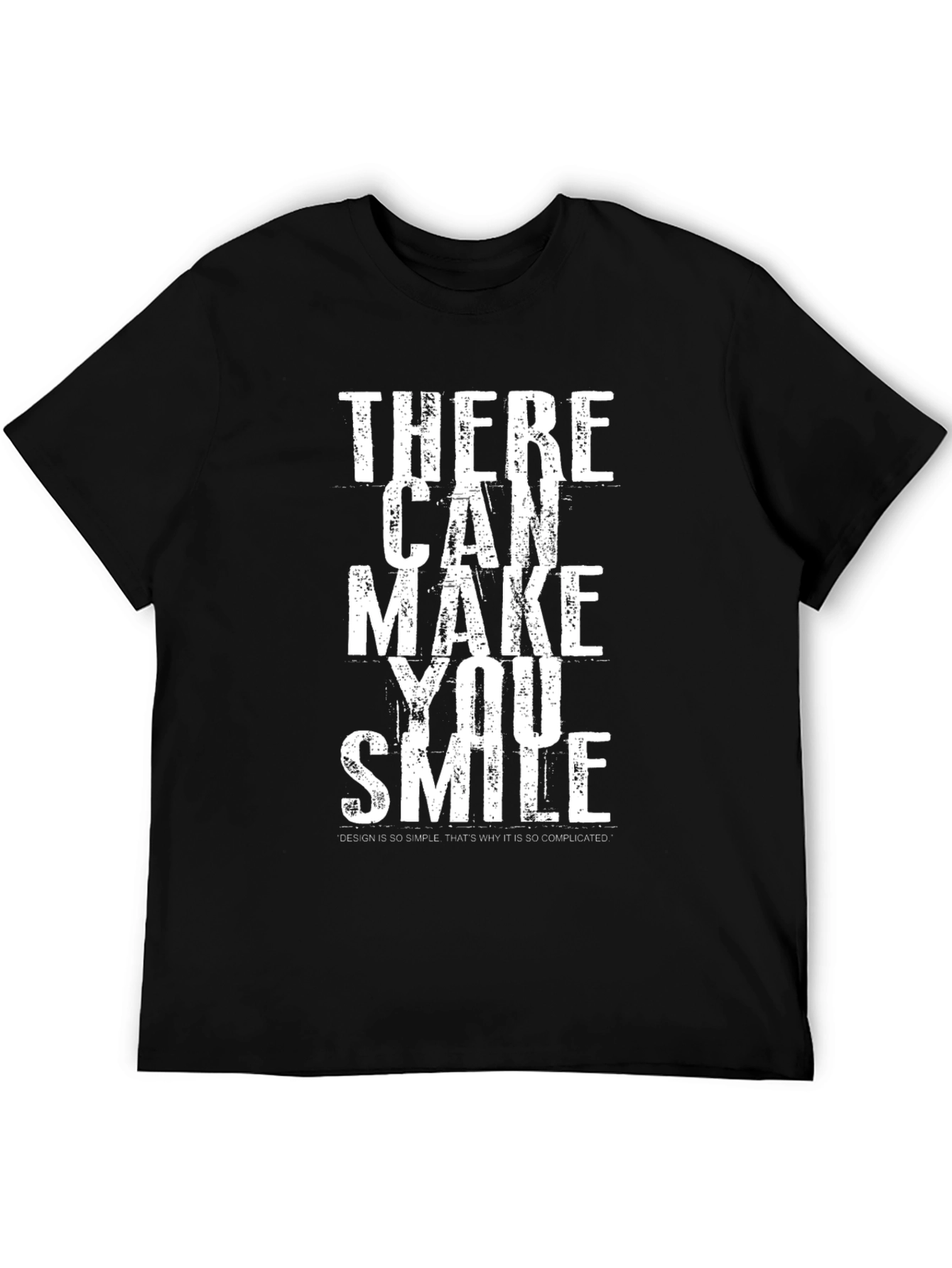 Trendy Smile Graphic Tee - Stylish Black T-Shirt
