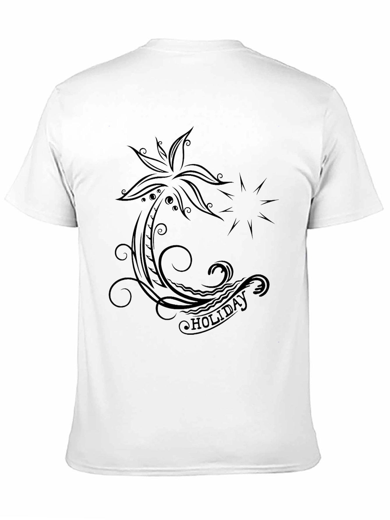 Holiday Vibes Black Graphic Tee