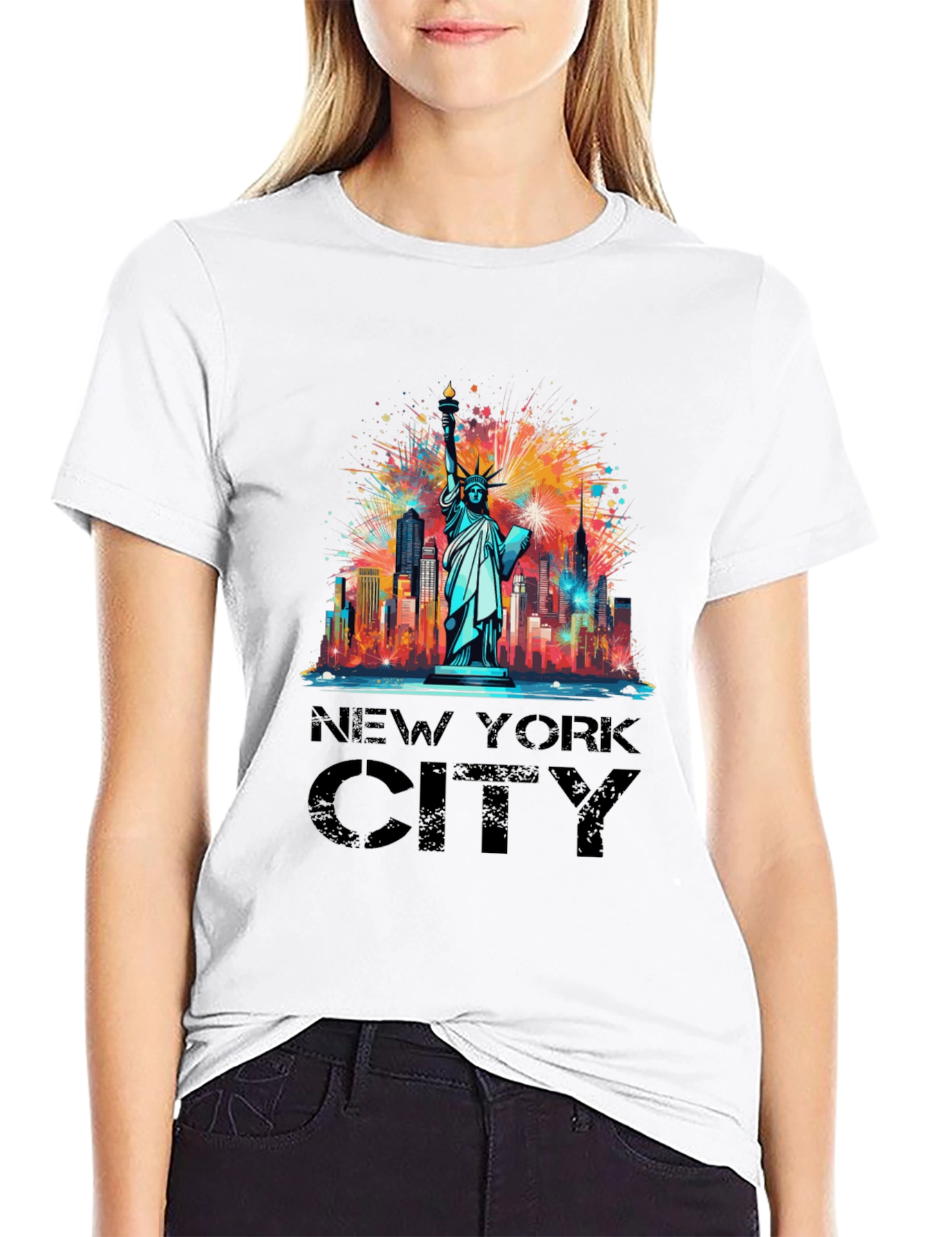 New York City Liberty Graphic Tee