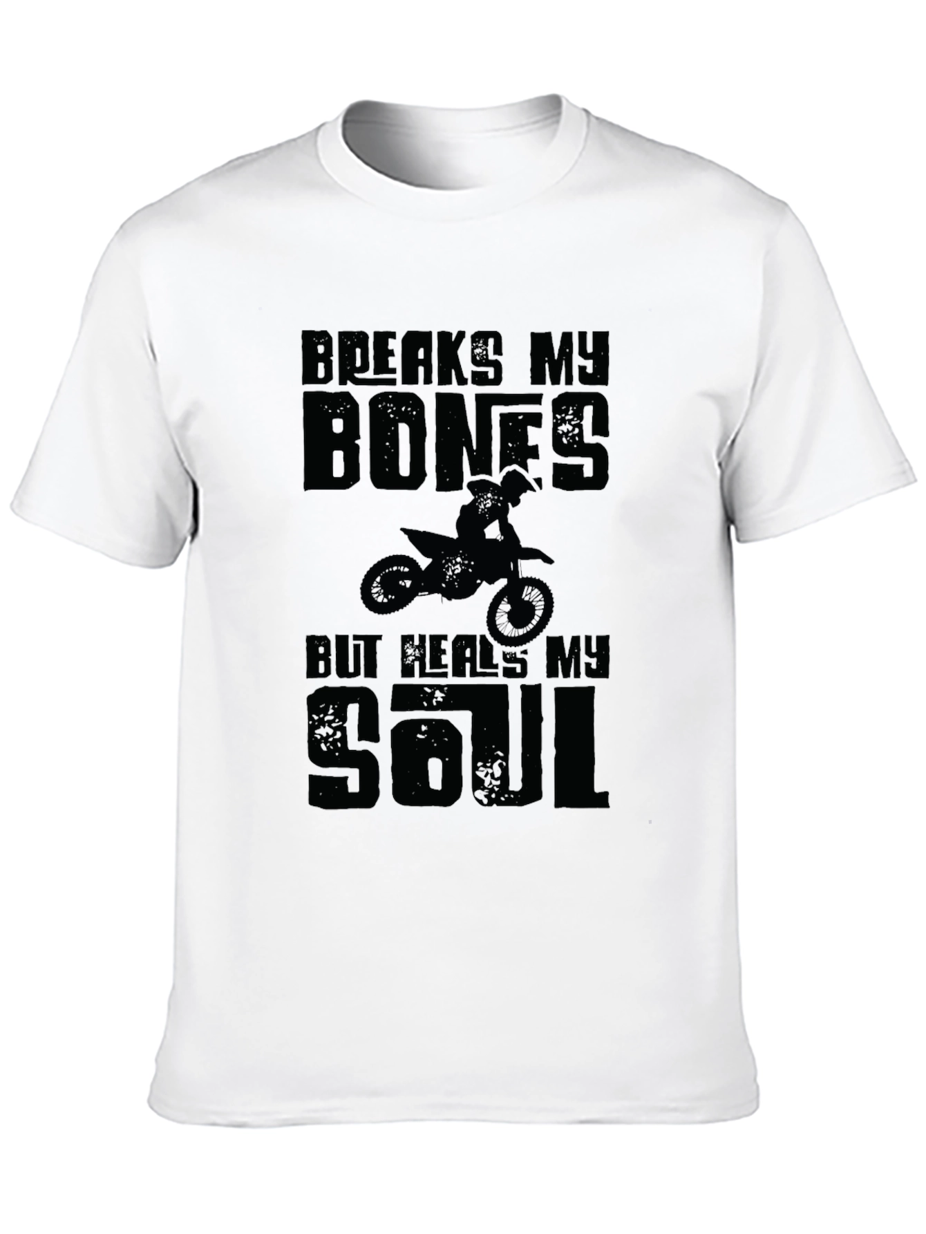 Breaks My Bones Heals My Soul Black Graphic Tee