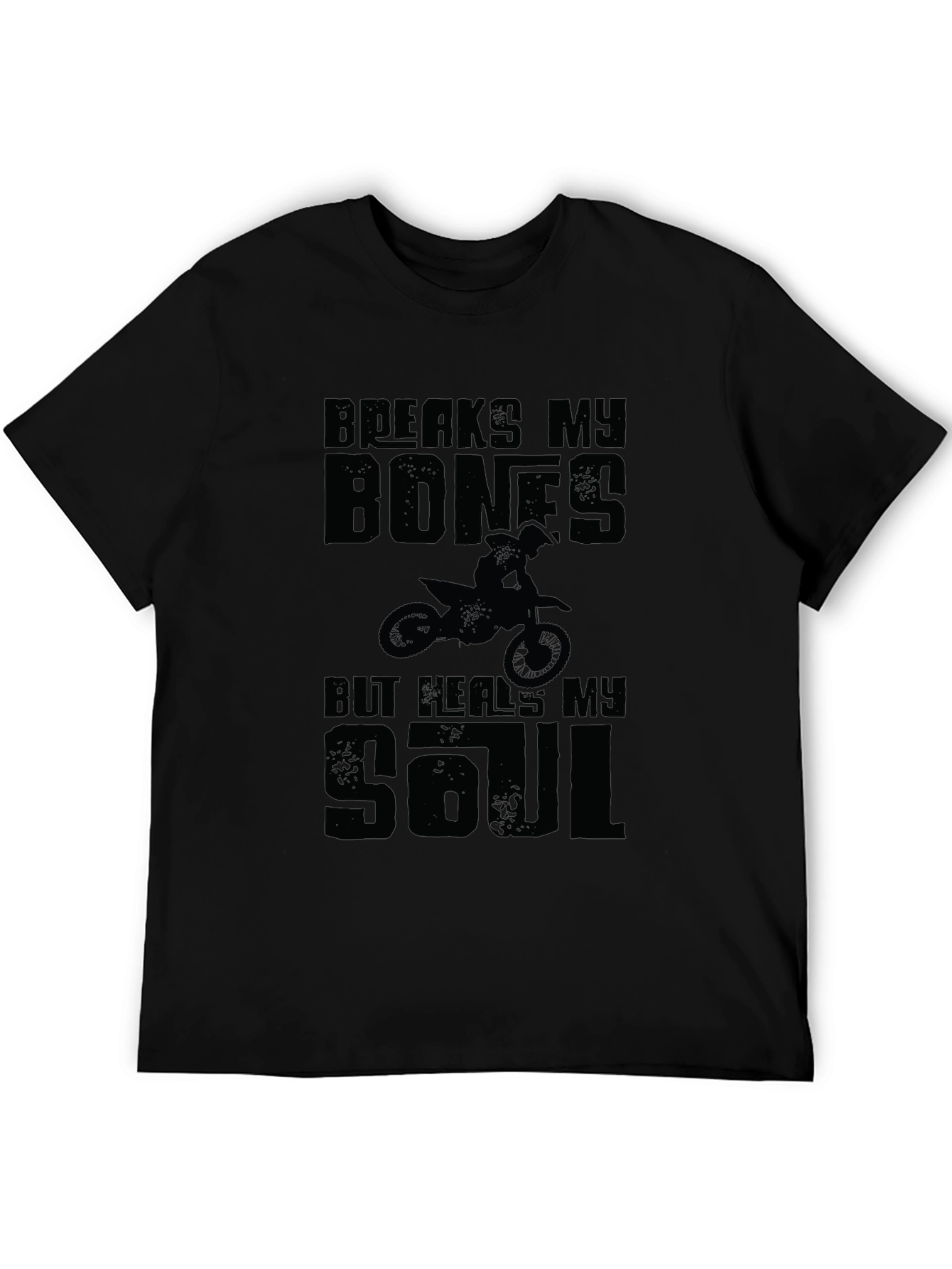 Breaks My Bones Heals My Soul Black Graphic Tee