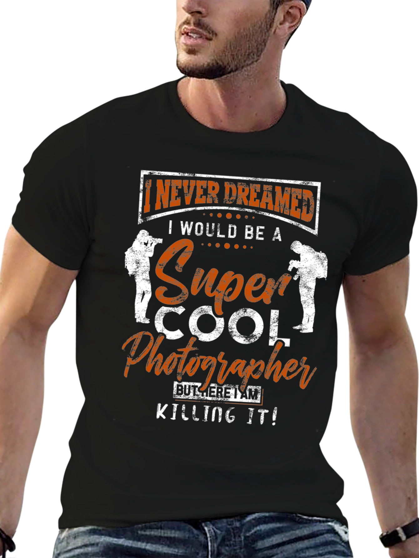 Super Cool Photographer Black T-Shirt