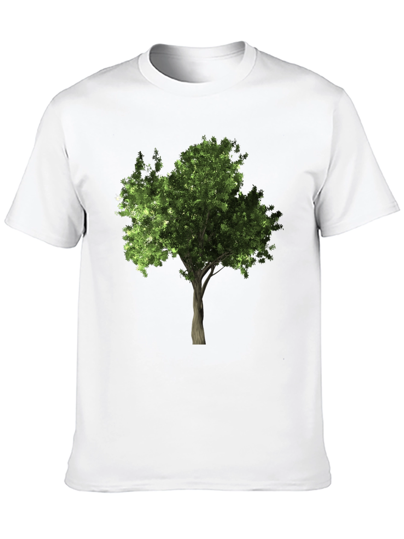 Nature Tree Graphic Tee - Black Cotton Comfort