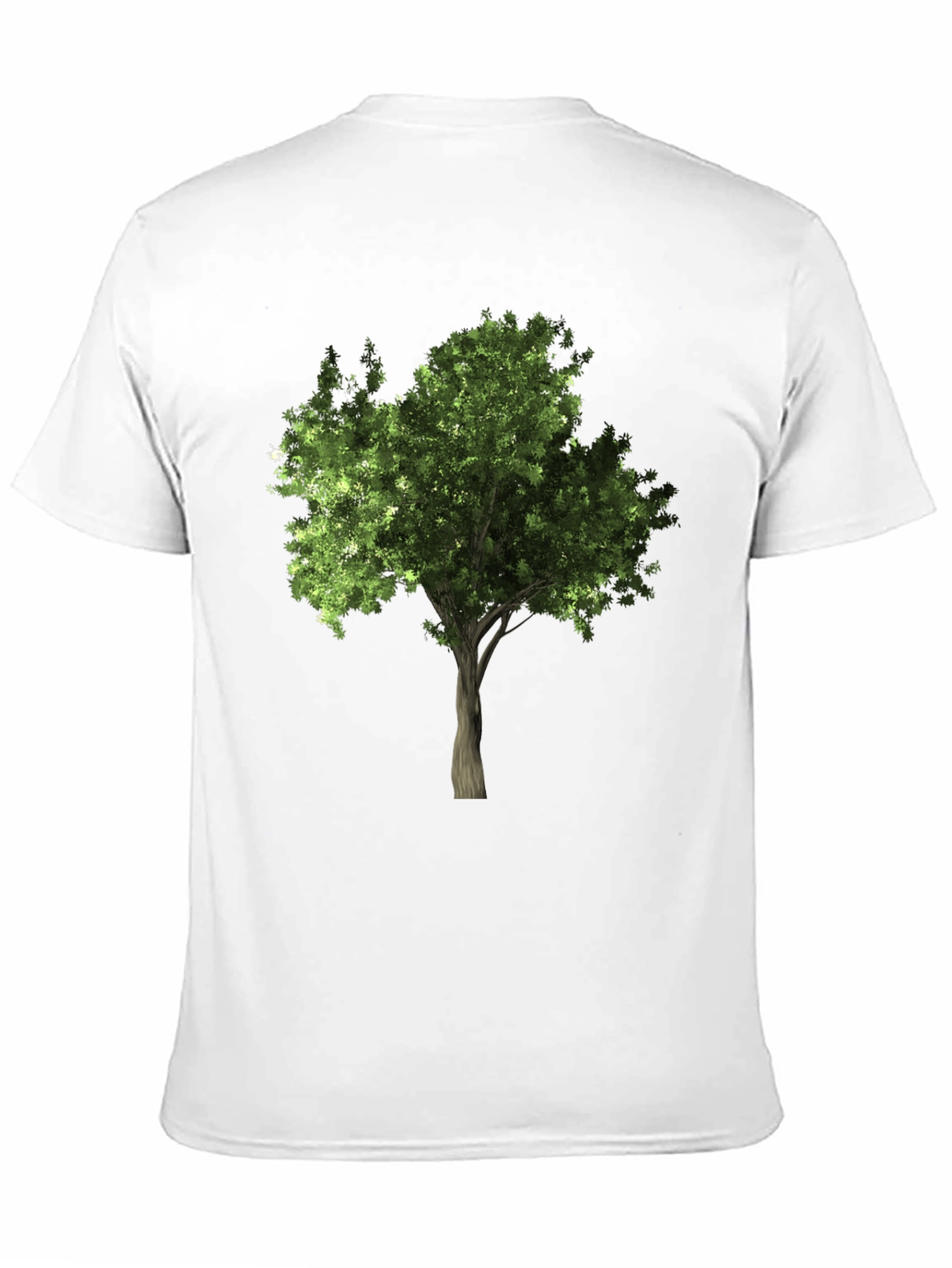 Nature Tree Graphic Tee - Black Cotton Comfort