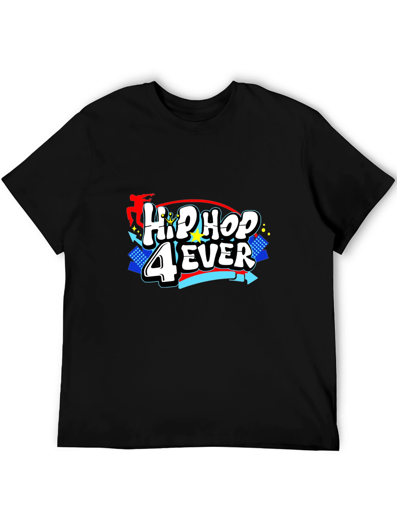 Hip Hop 4 Ever Black T-Shirt