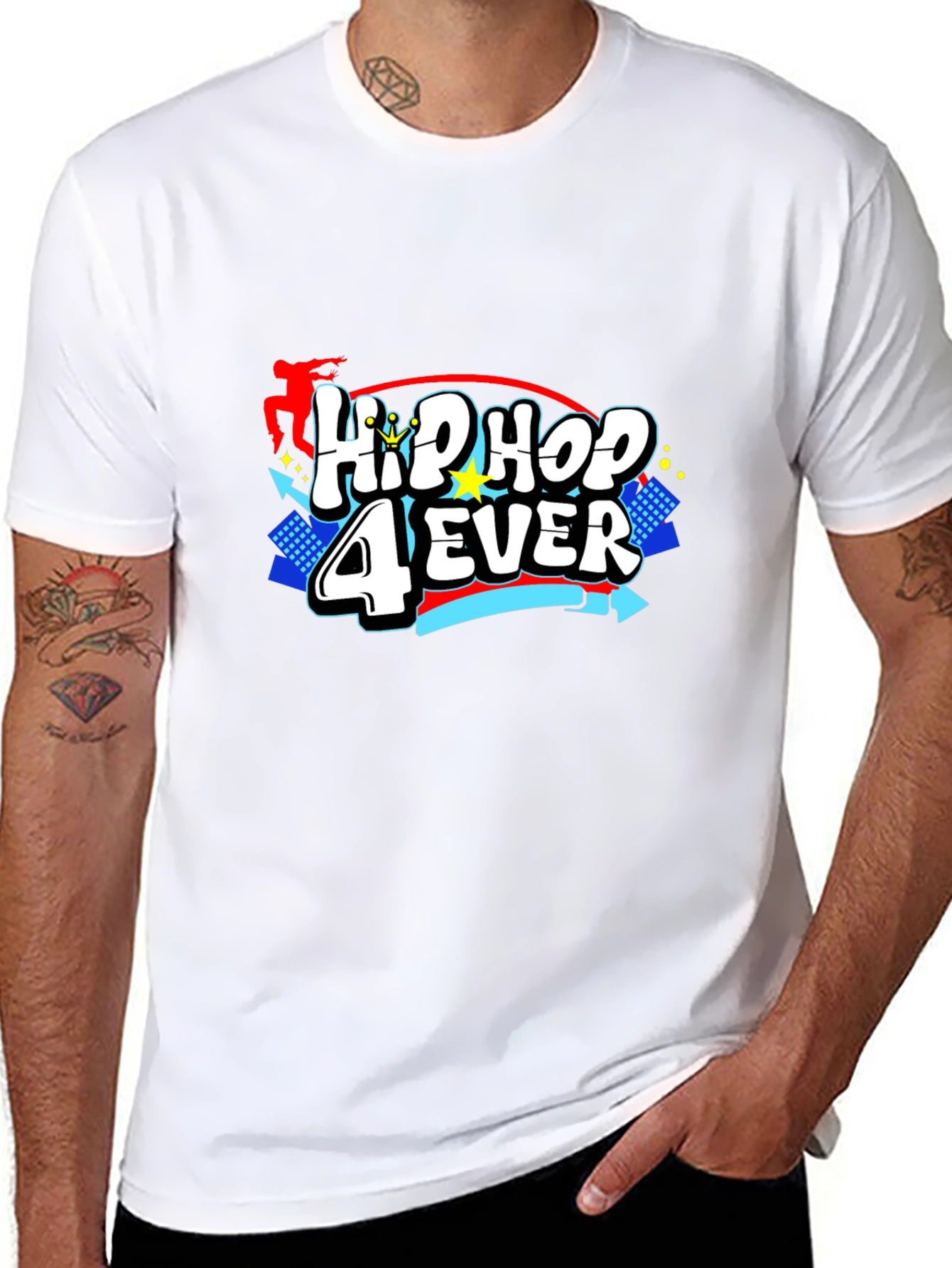 Hip Hop 4 Ever Black T-Shirt