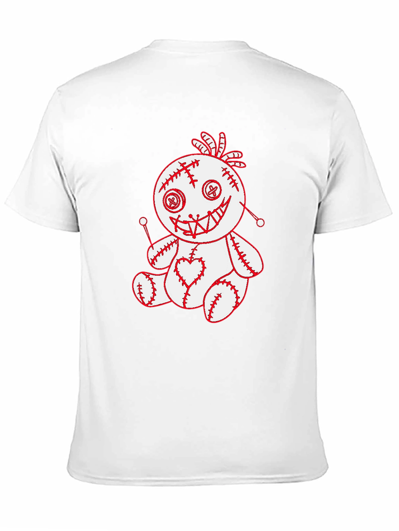 Voodoo Doll Graphic Tee - Spooky Cute T-Shirt