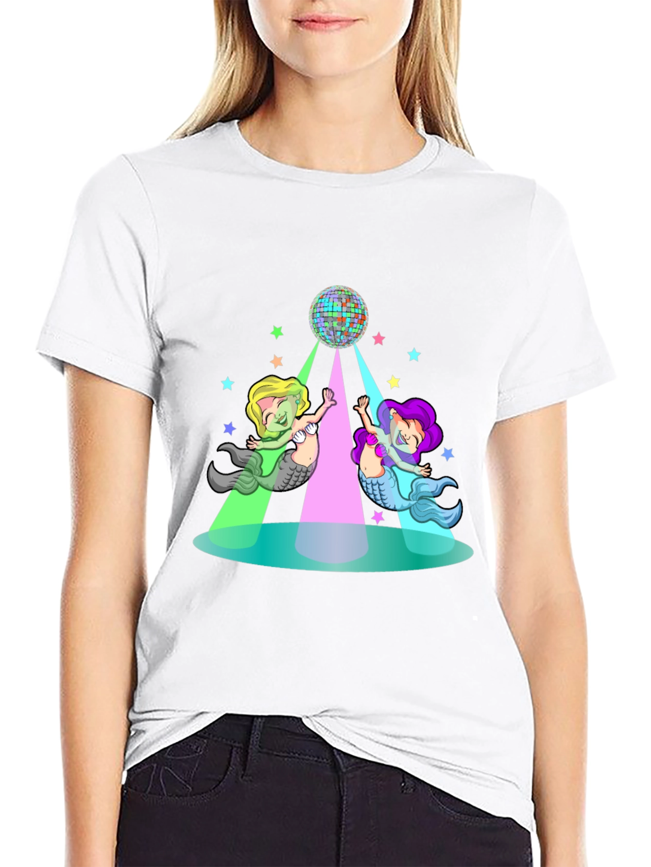 Mermaid Disco T-Shirt - Fun Party Top