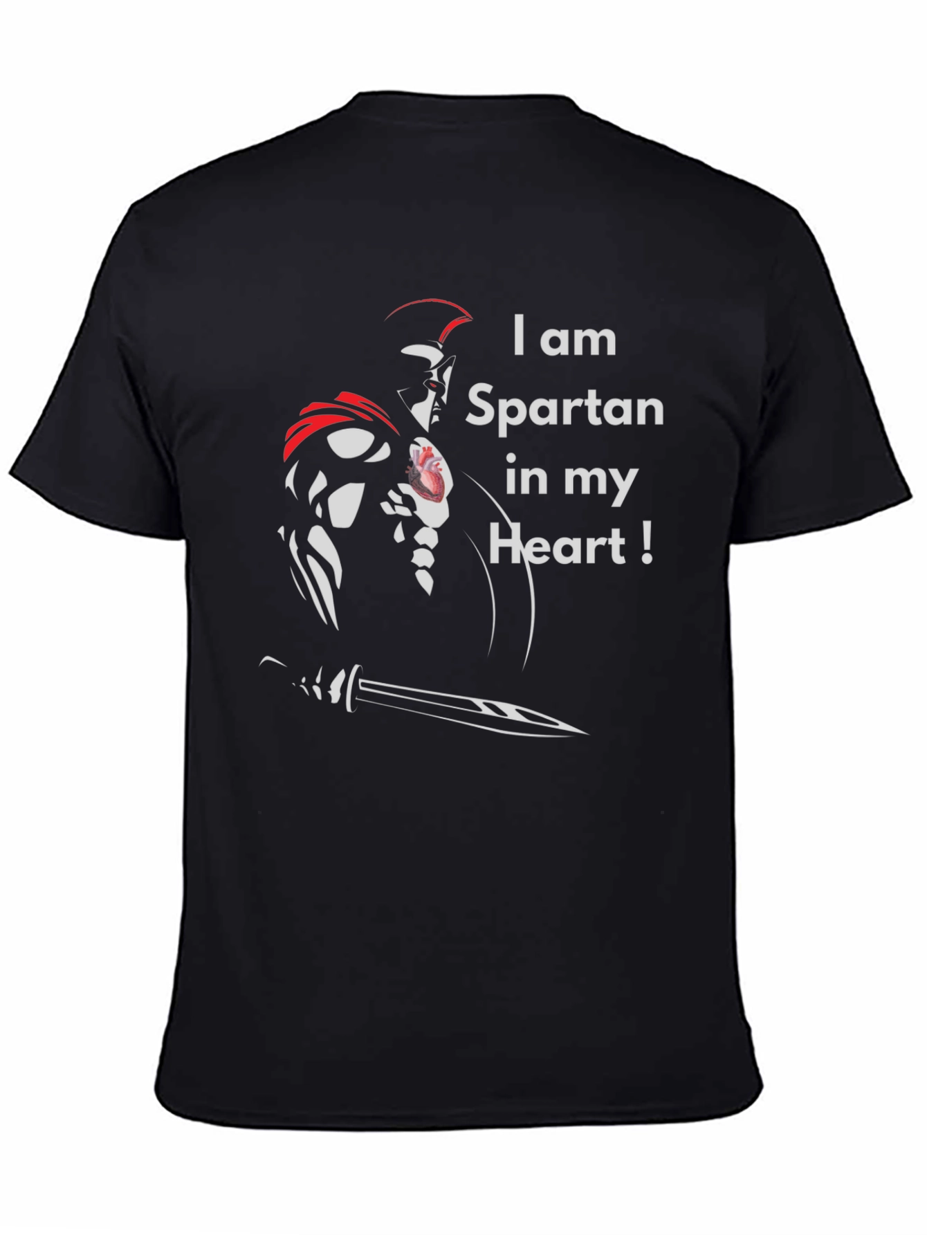 Spartan Heart T-Shirt - Warrior Pride Tee