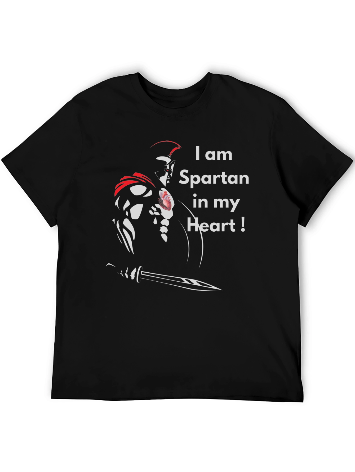 Spartan Heart T-Shirt - Warrior Pride Tee