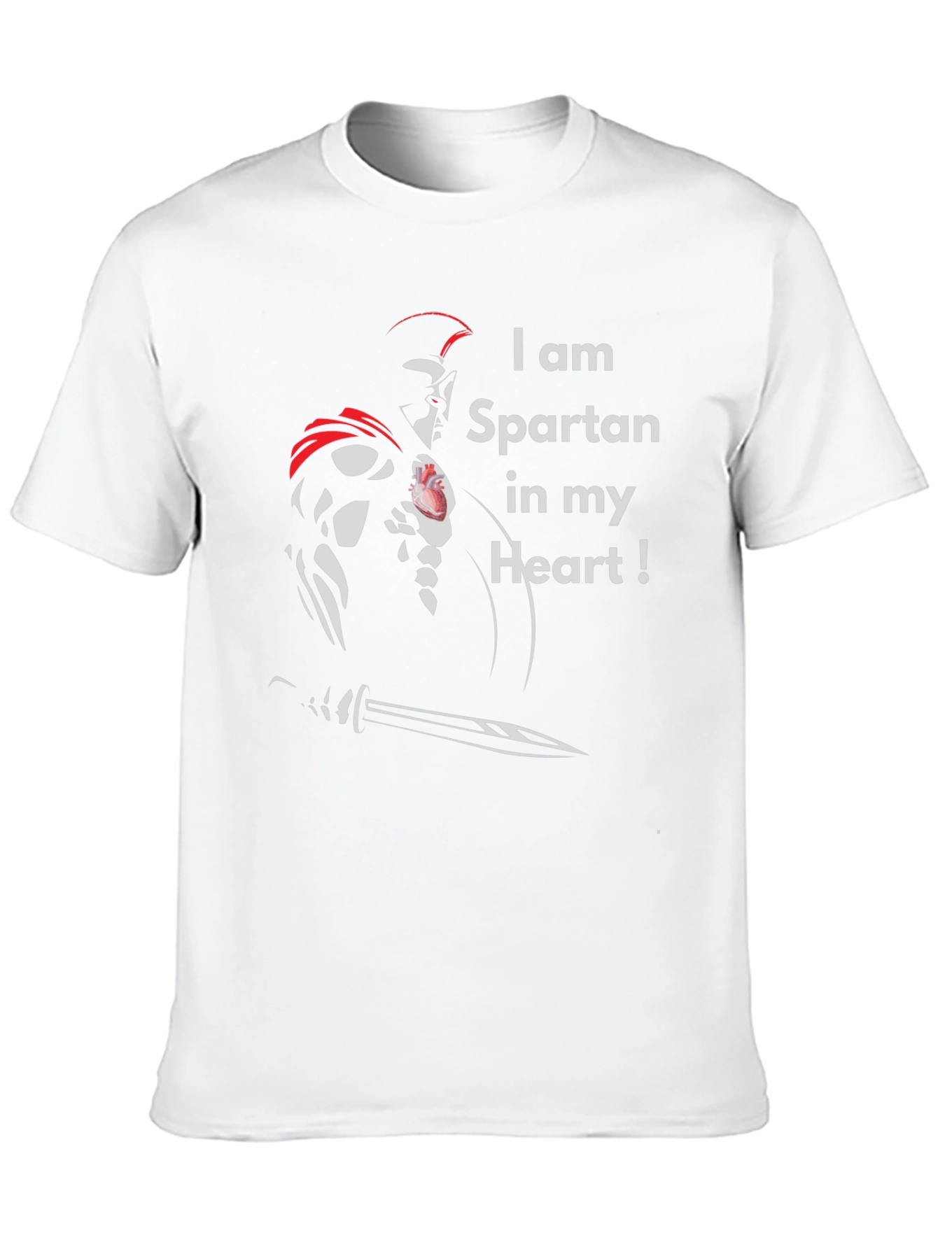 Spartan Heart T-Shirt - Warrior Pride Tee