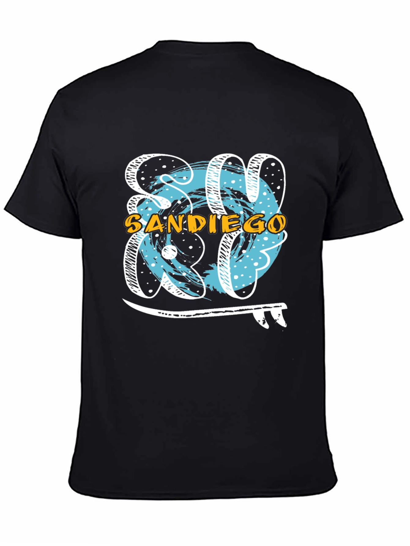 San Diego Surf T-Shirt - Black