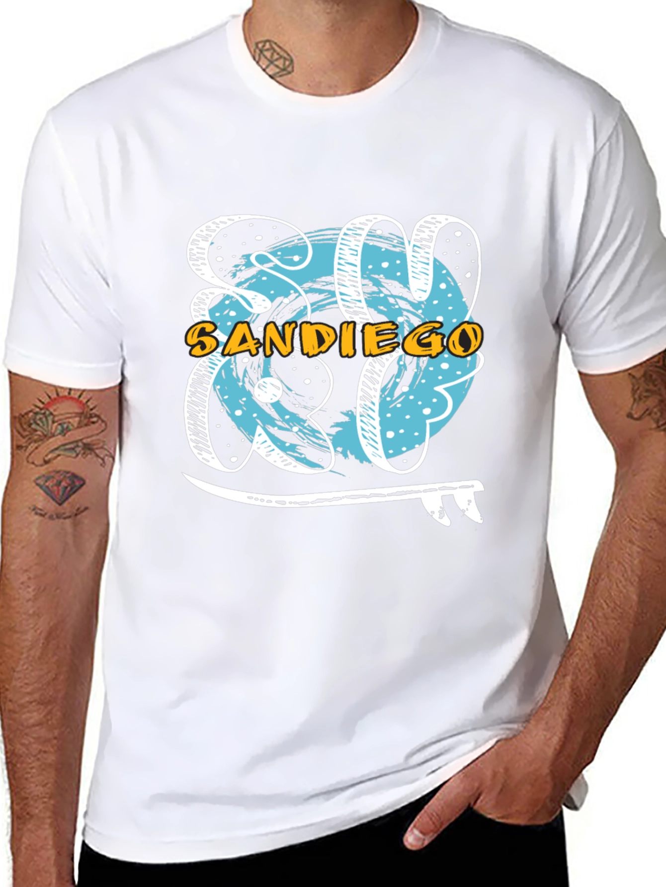 San Diego Surf T-Shirt - Black