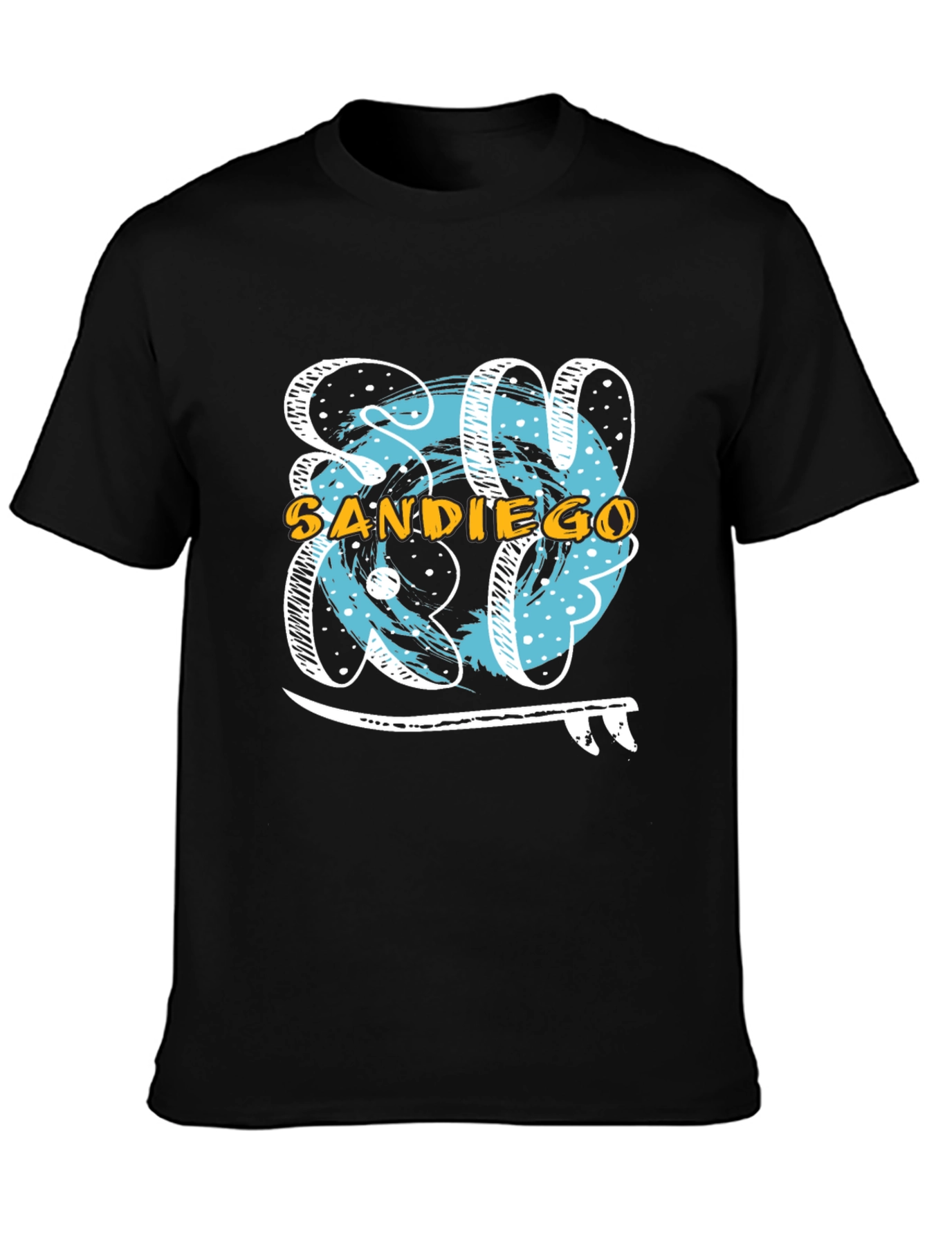 San Diego Surf T-Shirt - Black