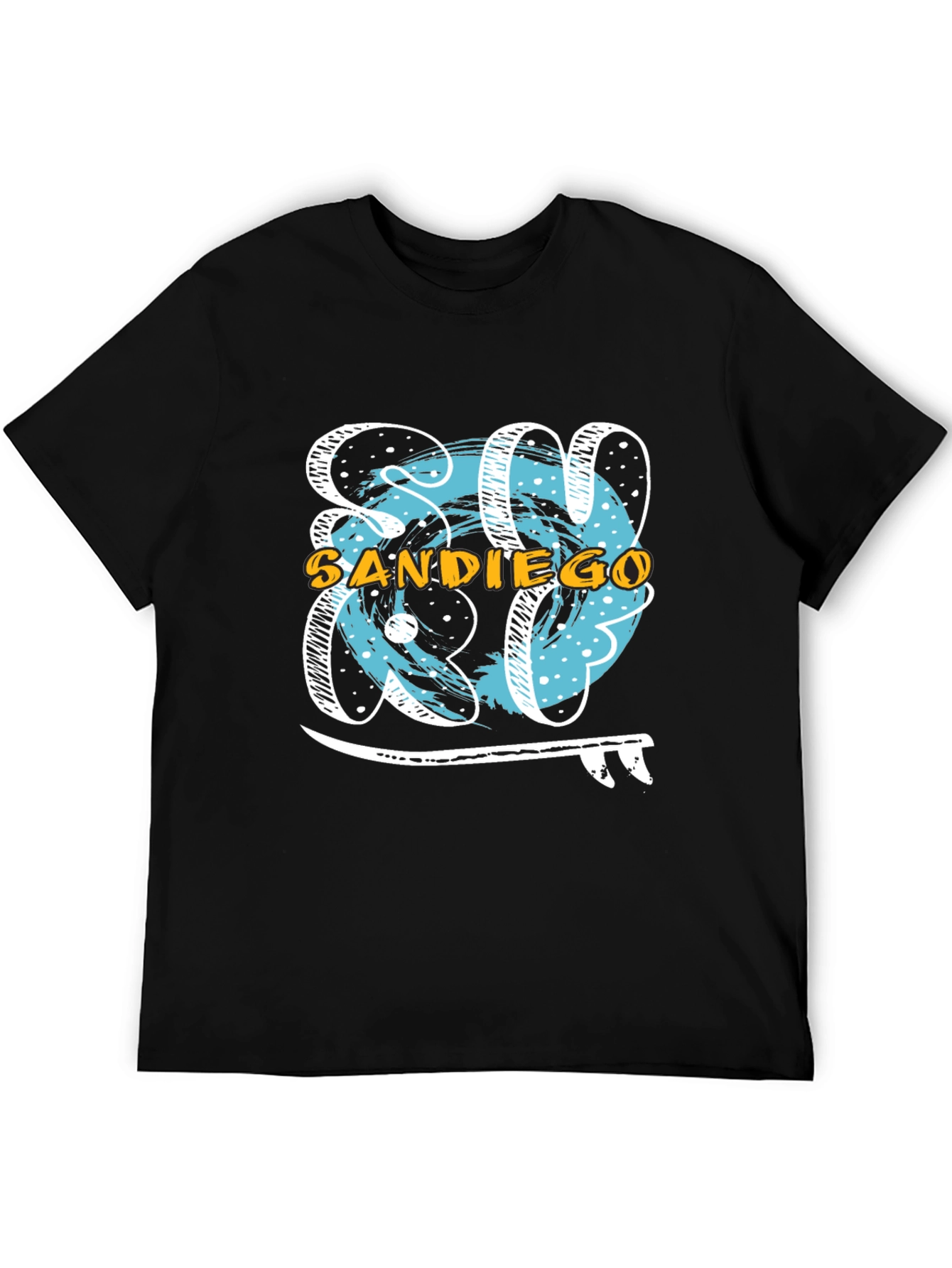 San Diego Surf T-Shirt - Black