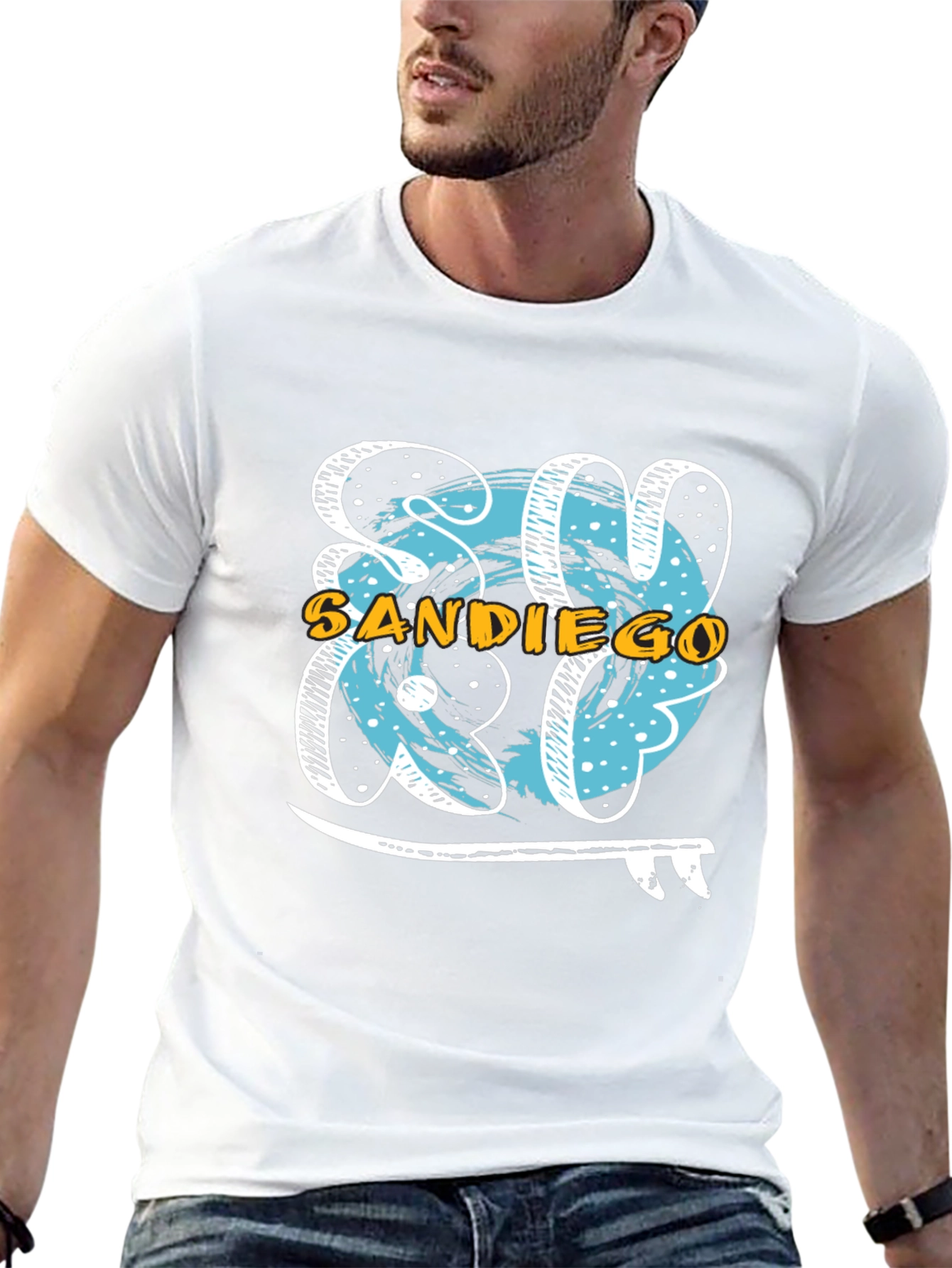 San Diego Surf T-Shirt - Black