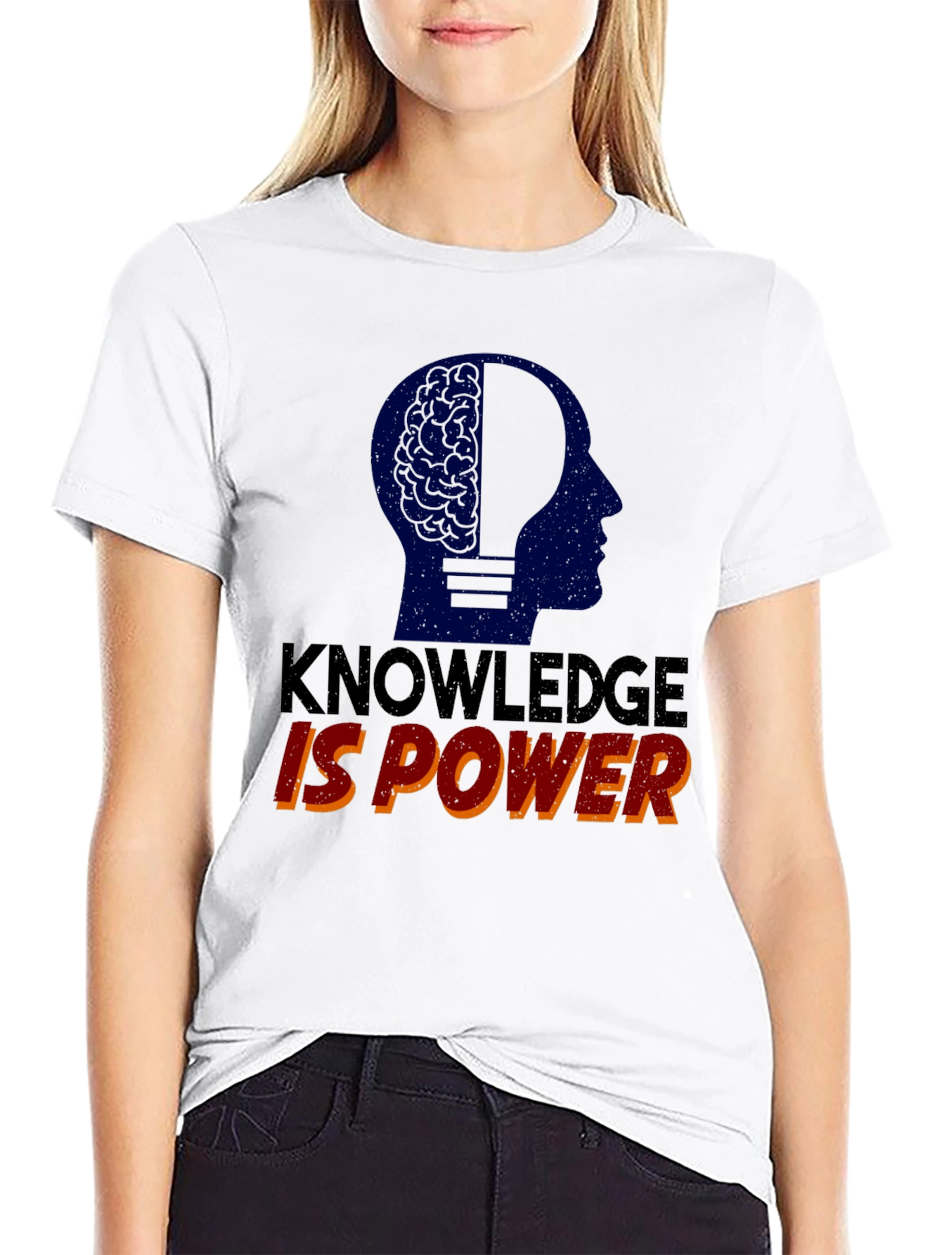 Knowledge is Power Graphic Tee - Unisex Black T-Shirt
