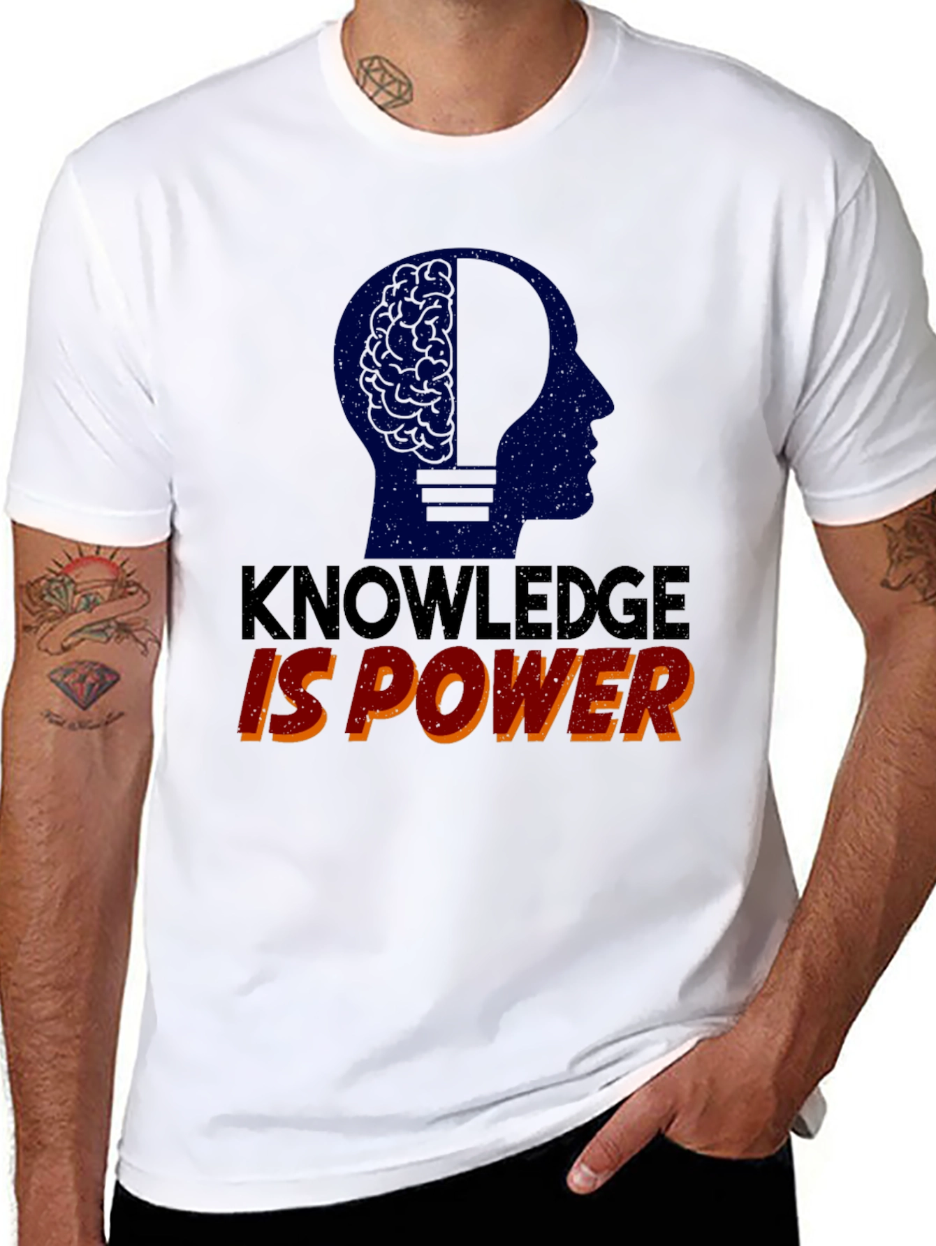 Knowledge is Power Graphic Tee - Unisex Black T-Shirt