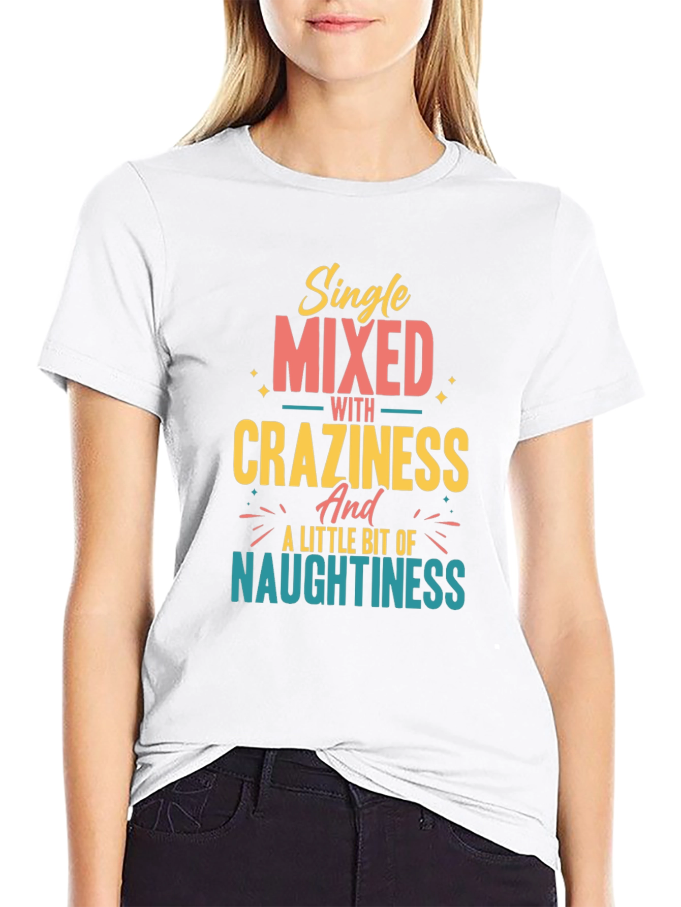Single Mixed with Craziness Graphic T-Shirt
