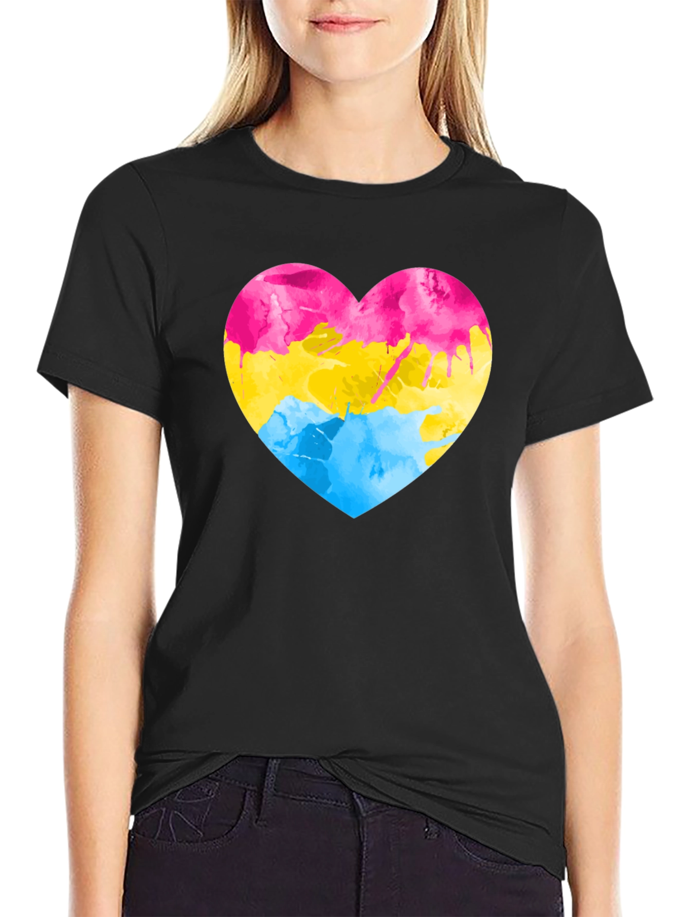 Pansexual Pride Heart T-Shirt