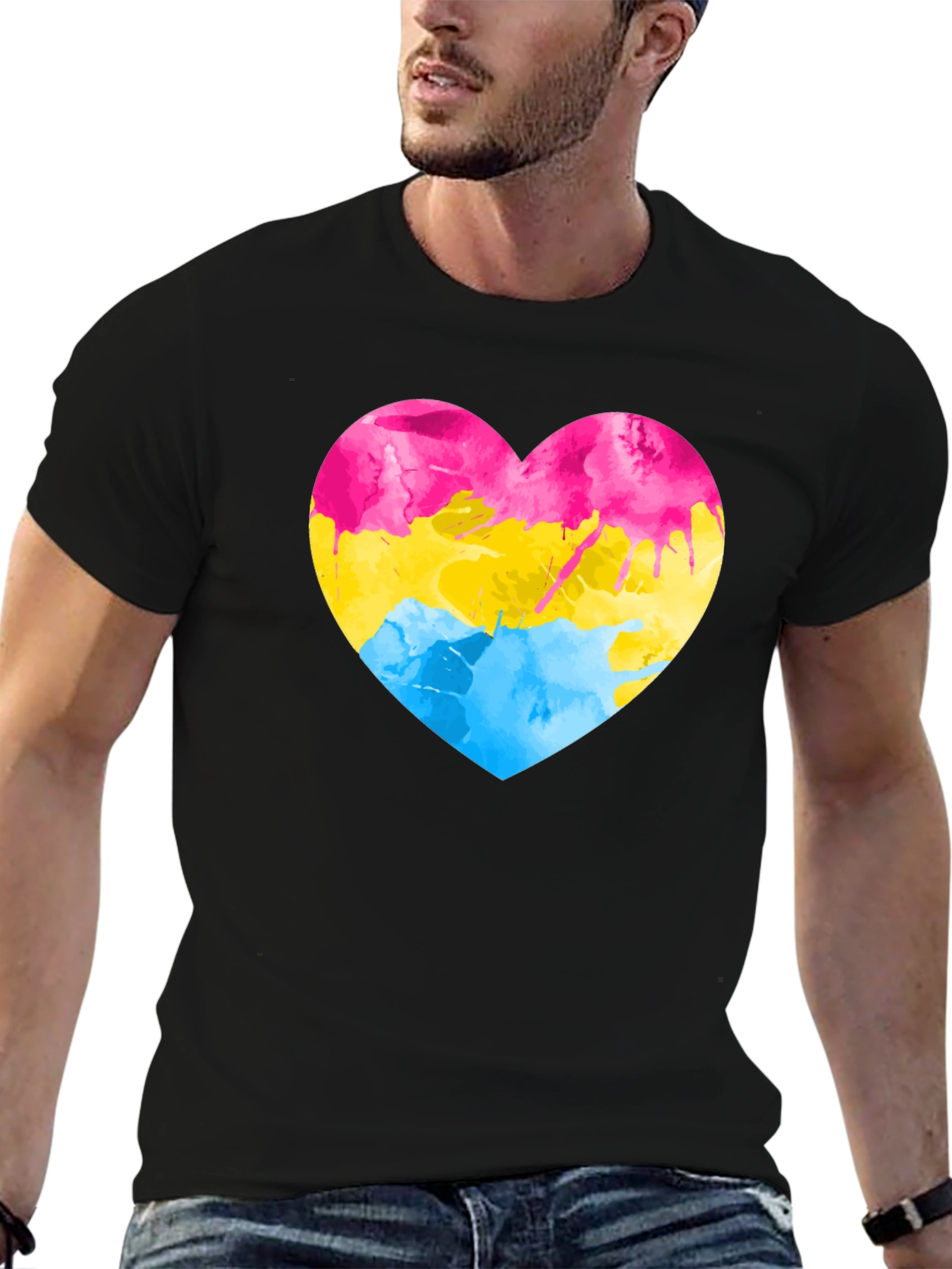 Pansexual Pride Heart T-Shirt