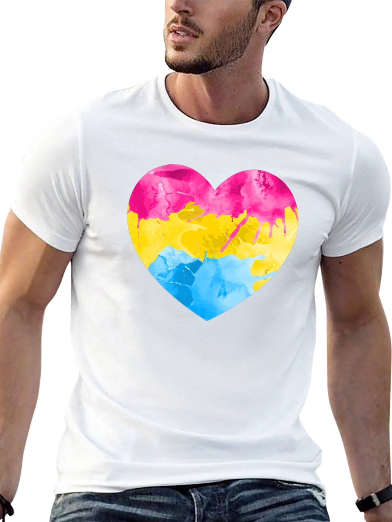 Pansexual Pride Heart T-Shirt