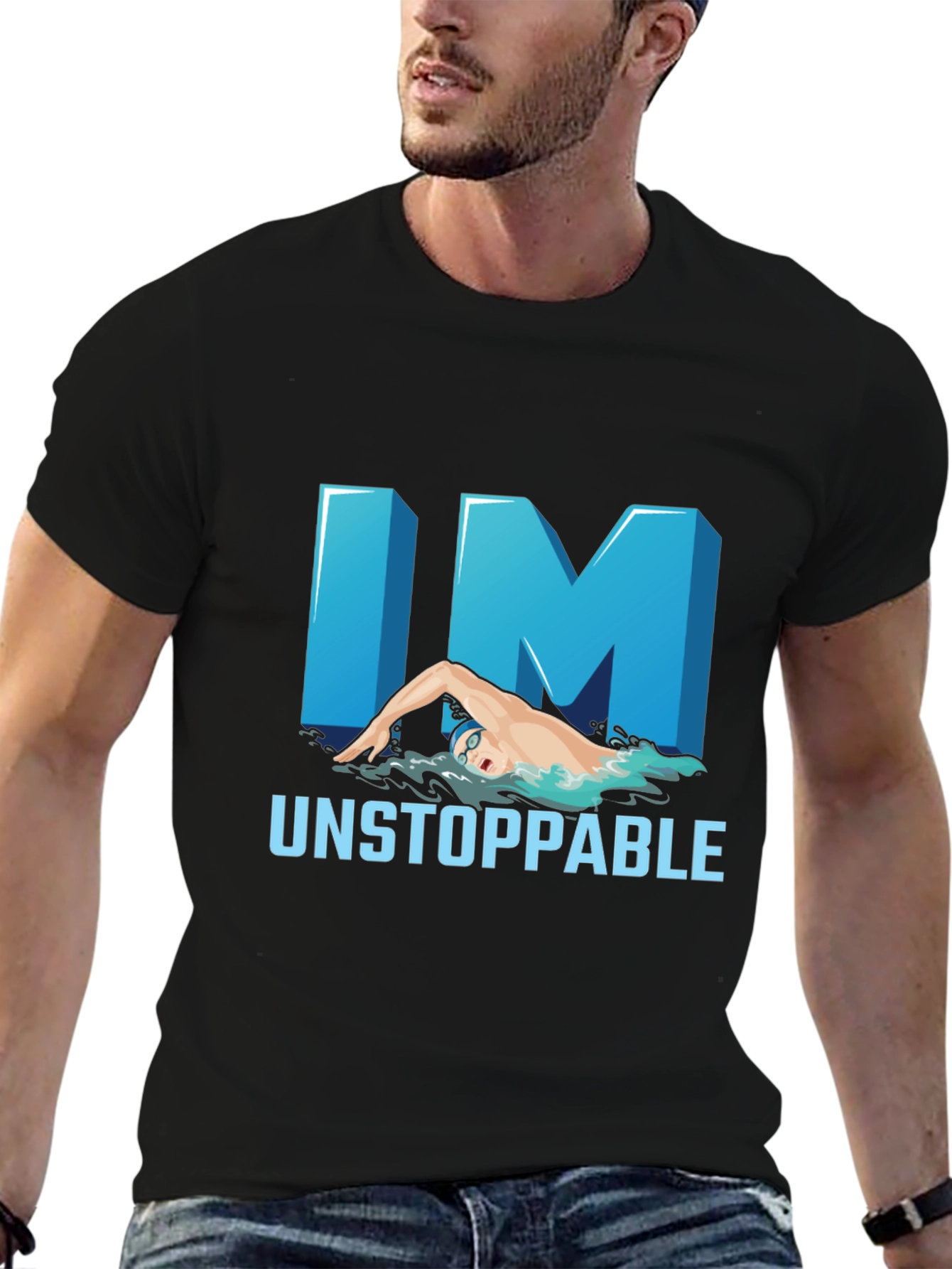 Unstoppable Swimmer Graphic Tee