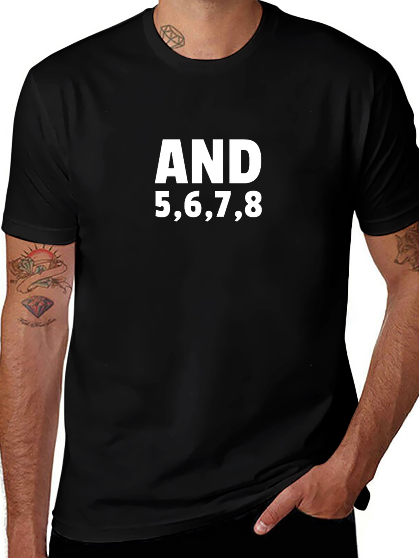 Dance T-Shirt - And 5678 Black Tee