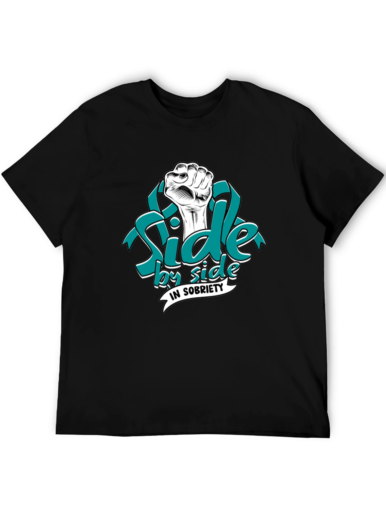 Side by Side in Sobriety Graphic T-Shirt