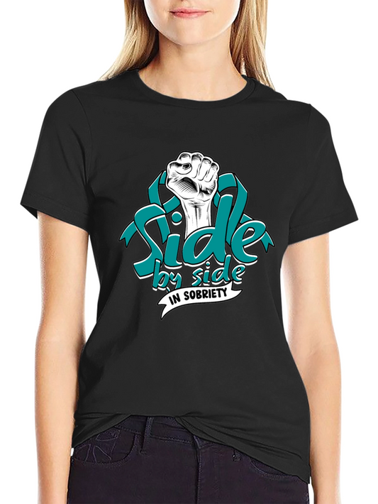 Side by Side in Sobriety Graphic T-Shirt