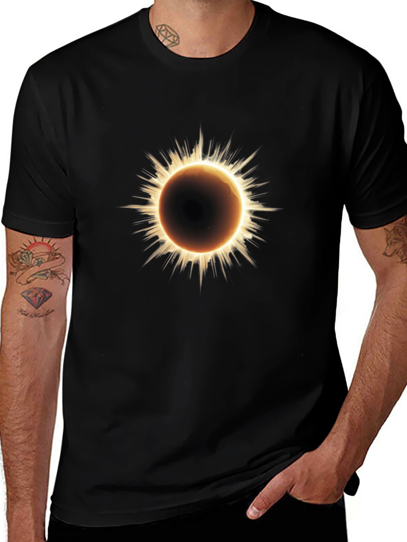 Eclipse Graphic Black T-Shirt