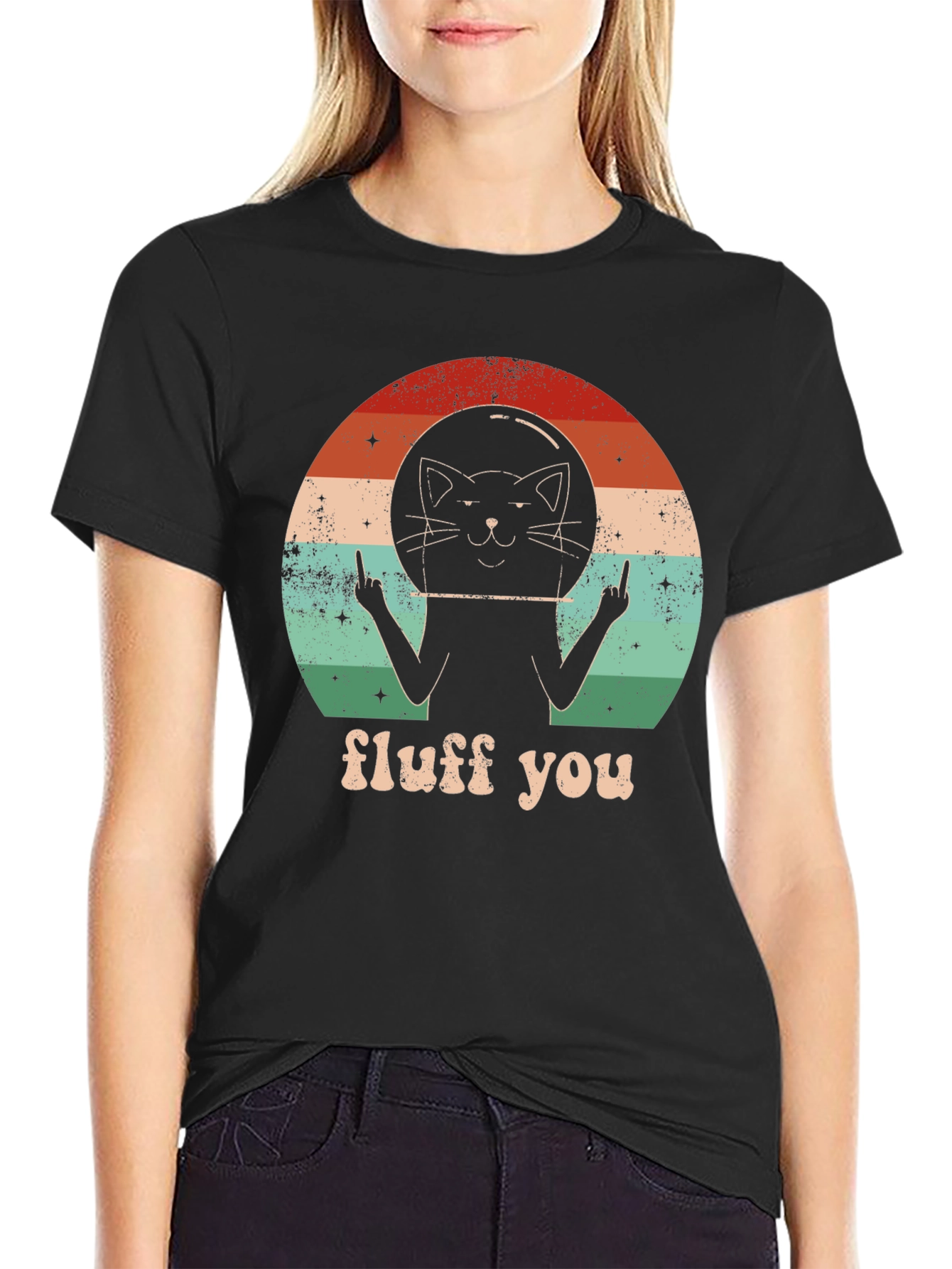 Fluff You Cat Astronaut T-Shirt