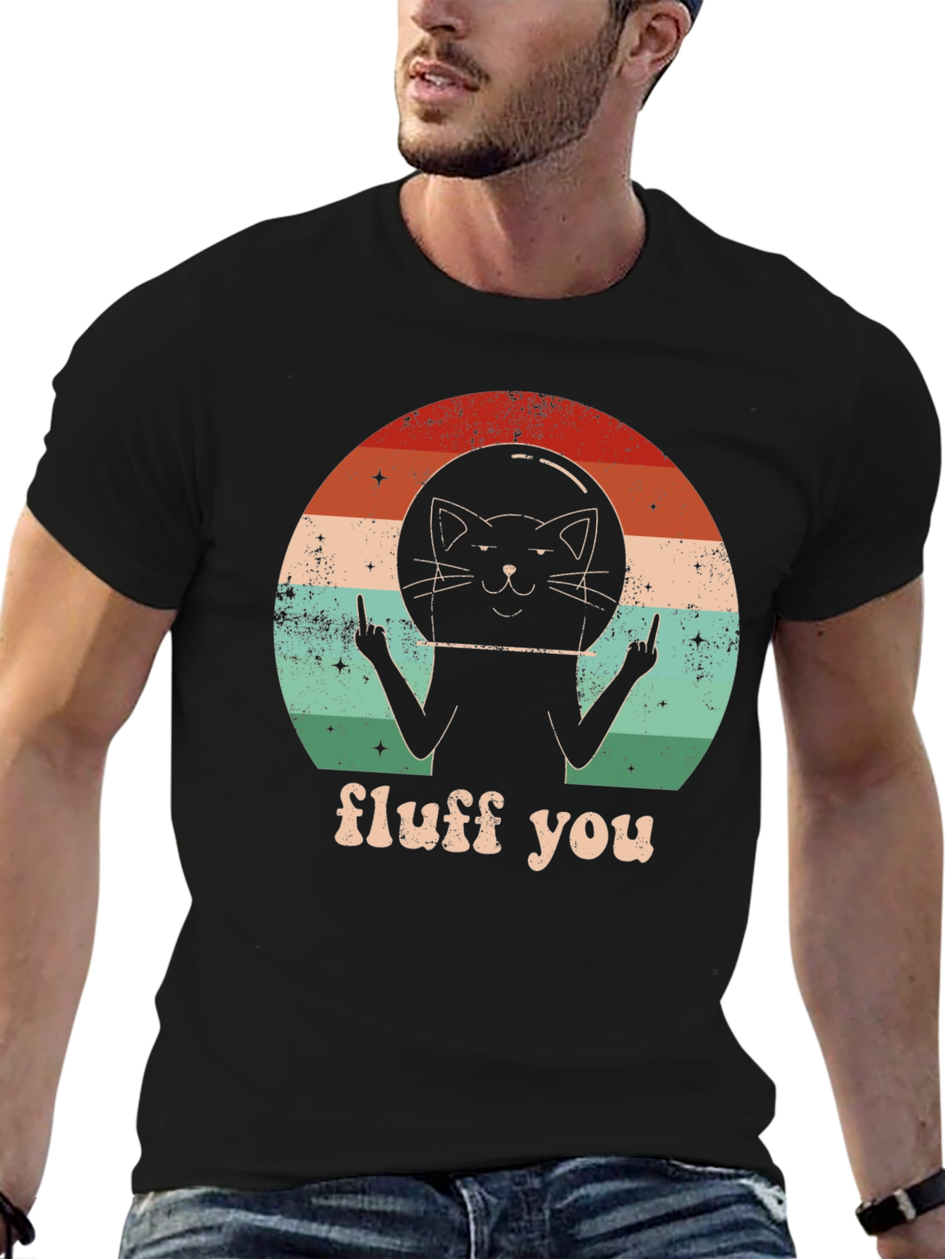 Fluff You Cat Astronaut T-Shirt