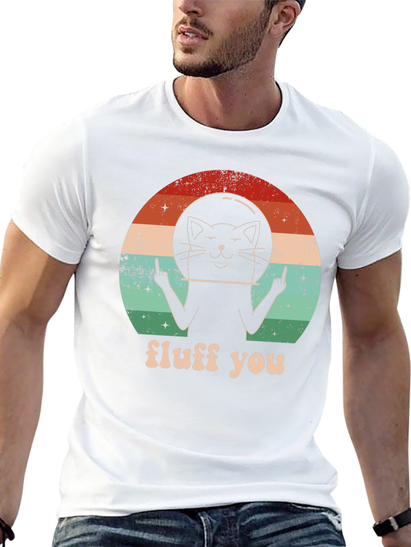 Fluff You Cat Astronaut T-Shirt