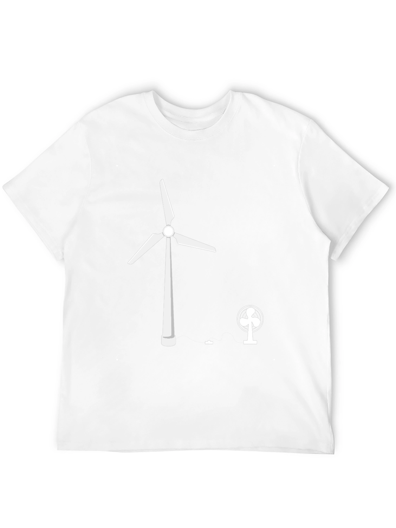 Renewable Energy T-Shirt: Wind Turbine & Fan Design