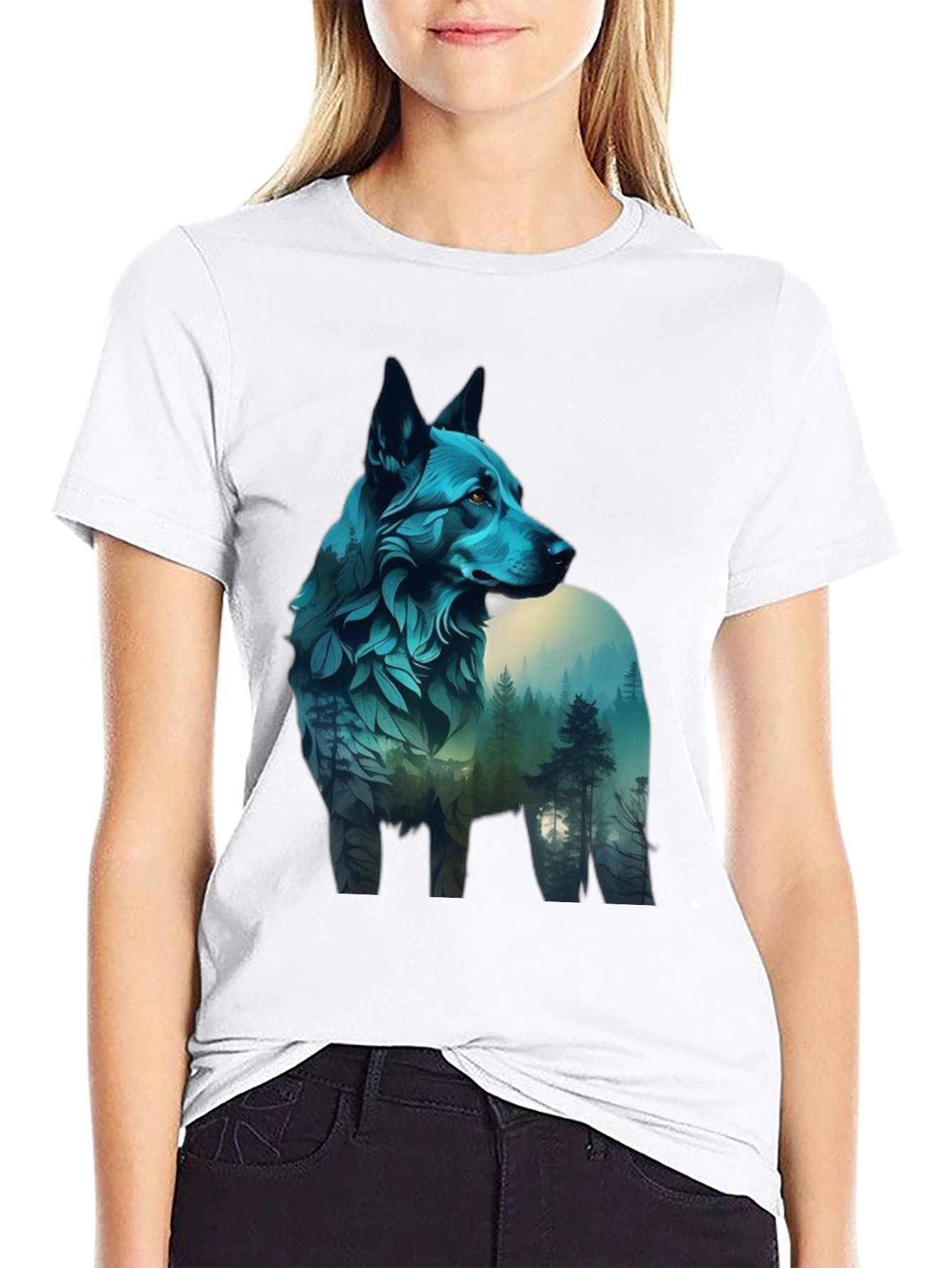 Nature Wolf Graphic Tee