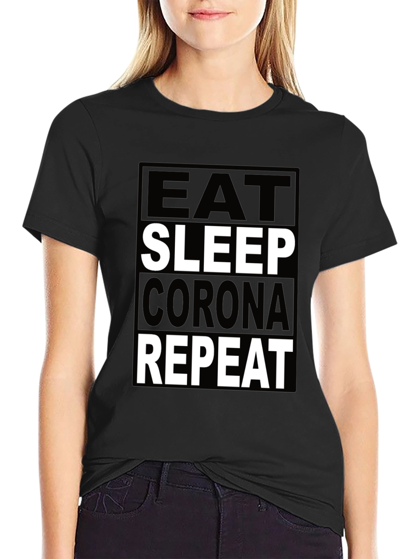 Eat Sleep Corona Repeat T-Shirt
